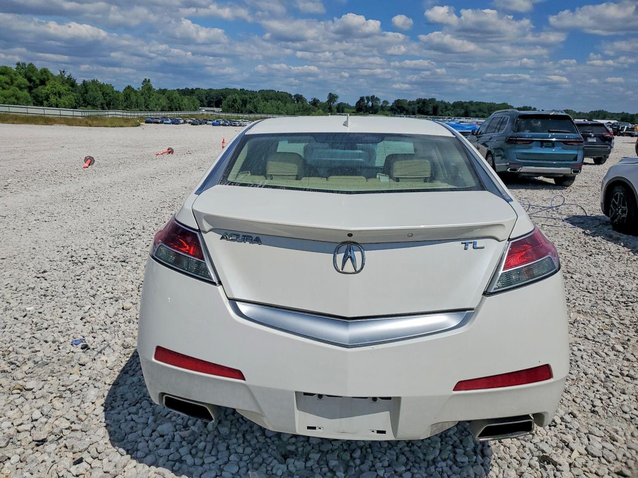 2009 Acura Tl White vin: 19UUA86519A011419