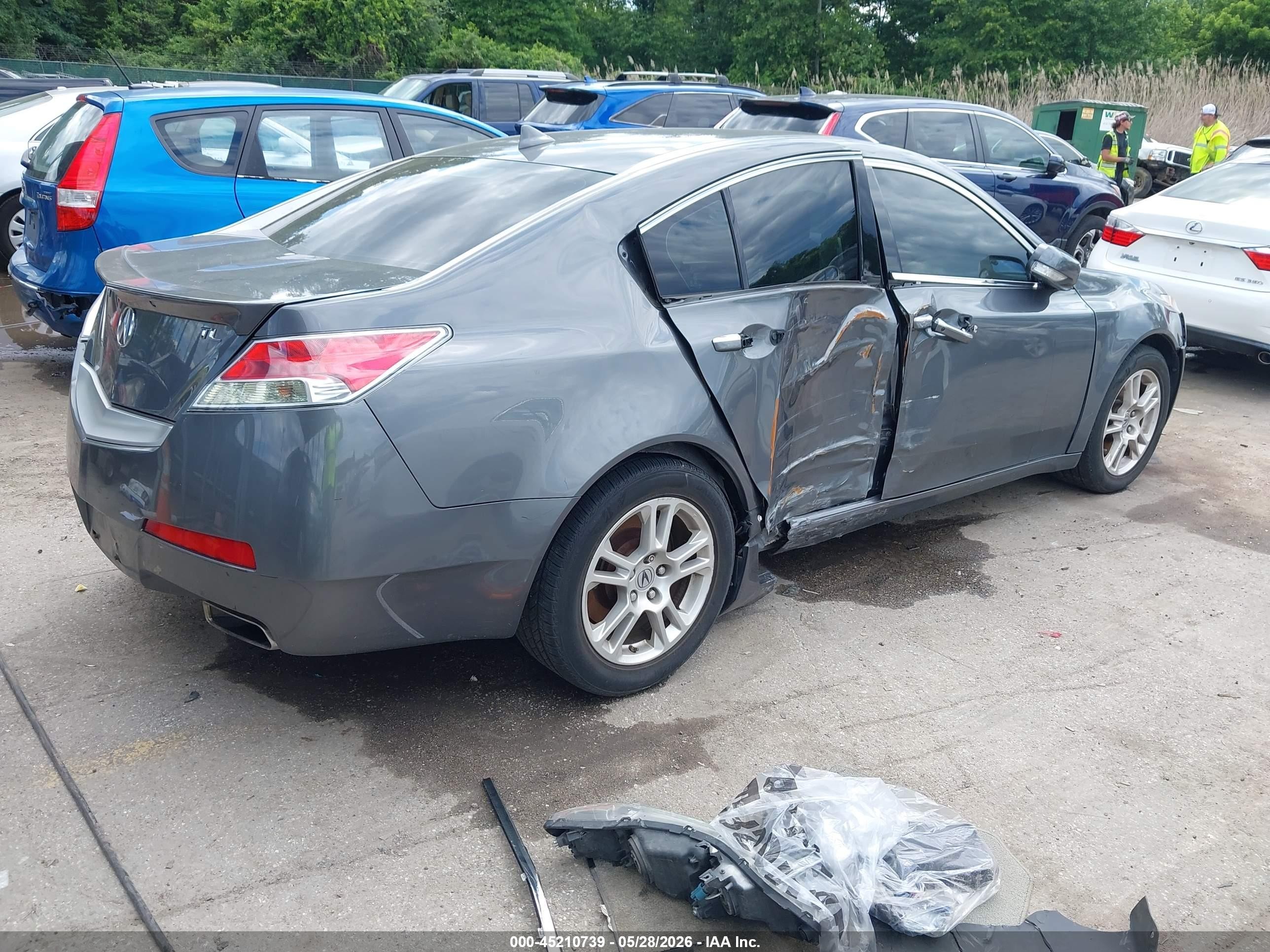 2009 Acura Tl 3.5 Серый vin: 19UUA86519A019889
