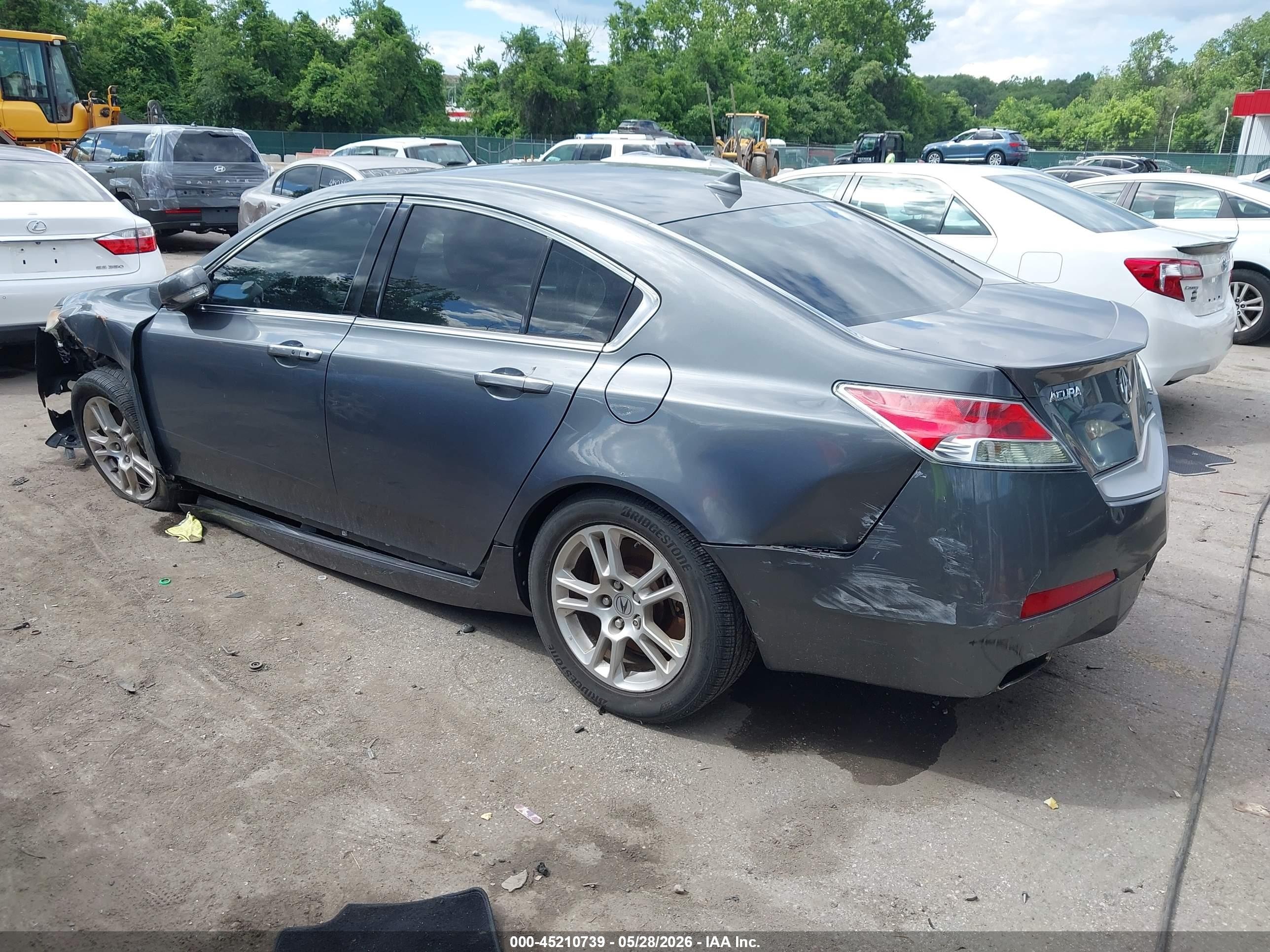 2009 Acura Tl 3.5 Серый vin: 19UUA86519A019889