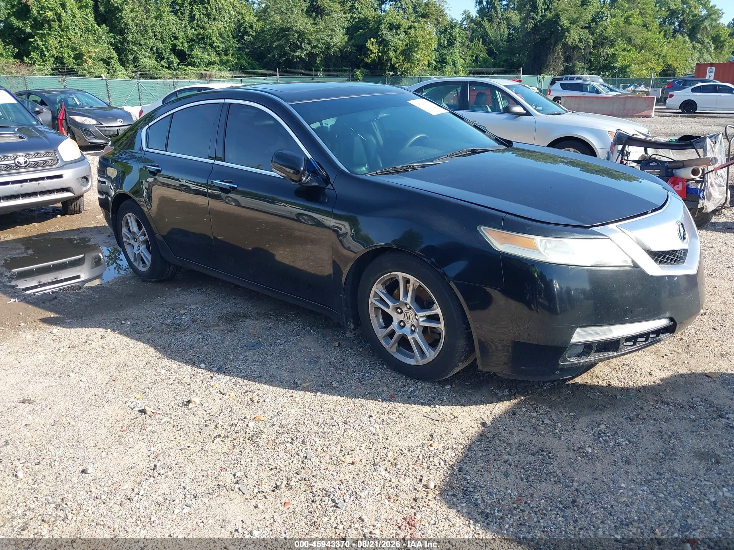 2009 Acura Tl 3.5 Black vin: 19UUA86519A025479