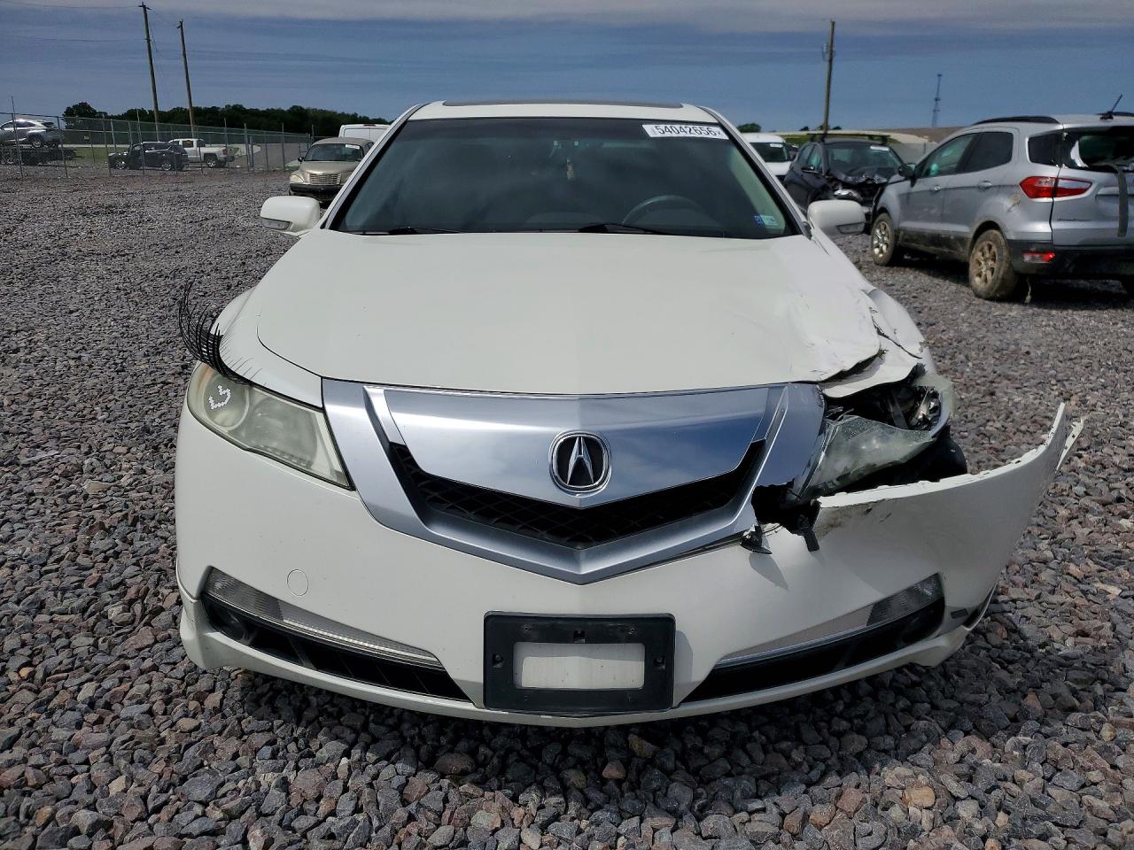 2009 Acura Tl White vin: 19UUA86529A005256