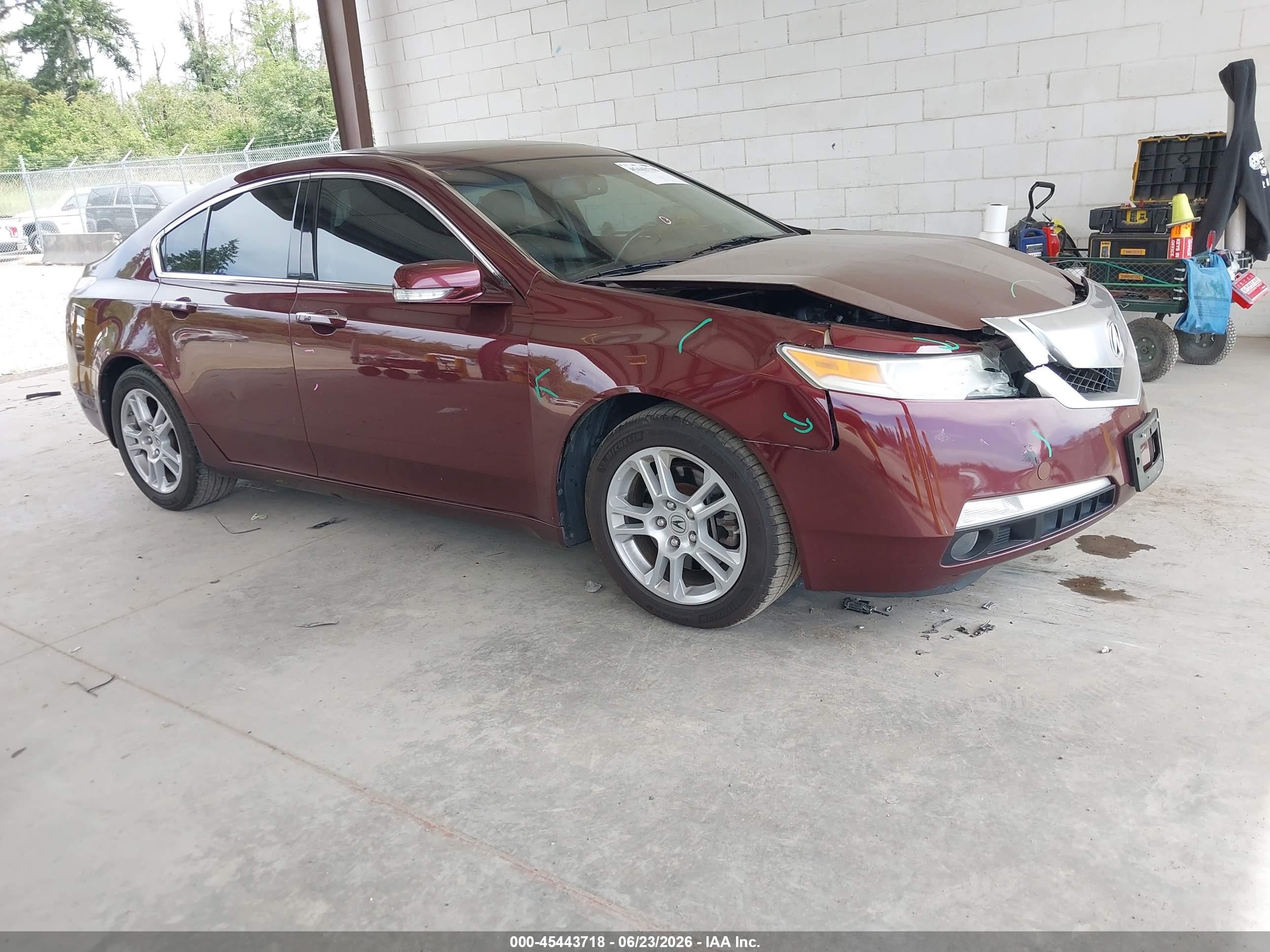 2009 Acura Tl 3.5 Maroon vin: 19UUA86539A013754