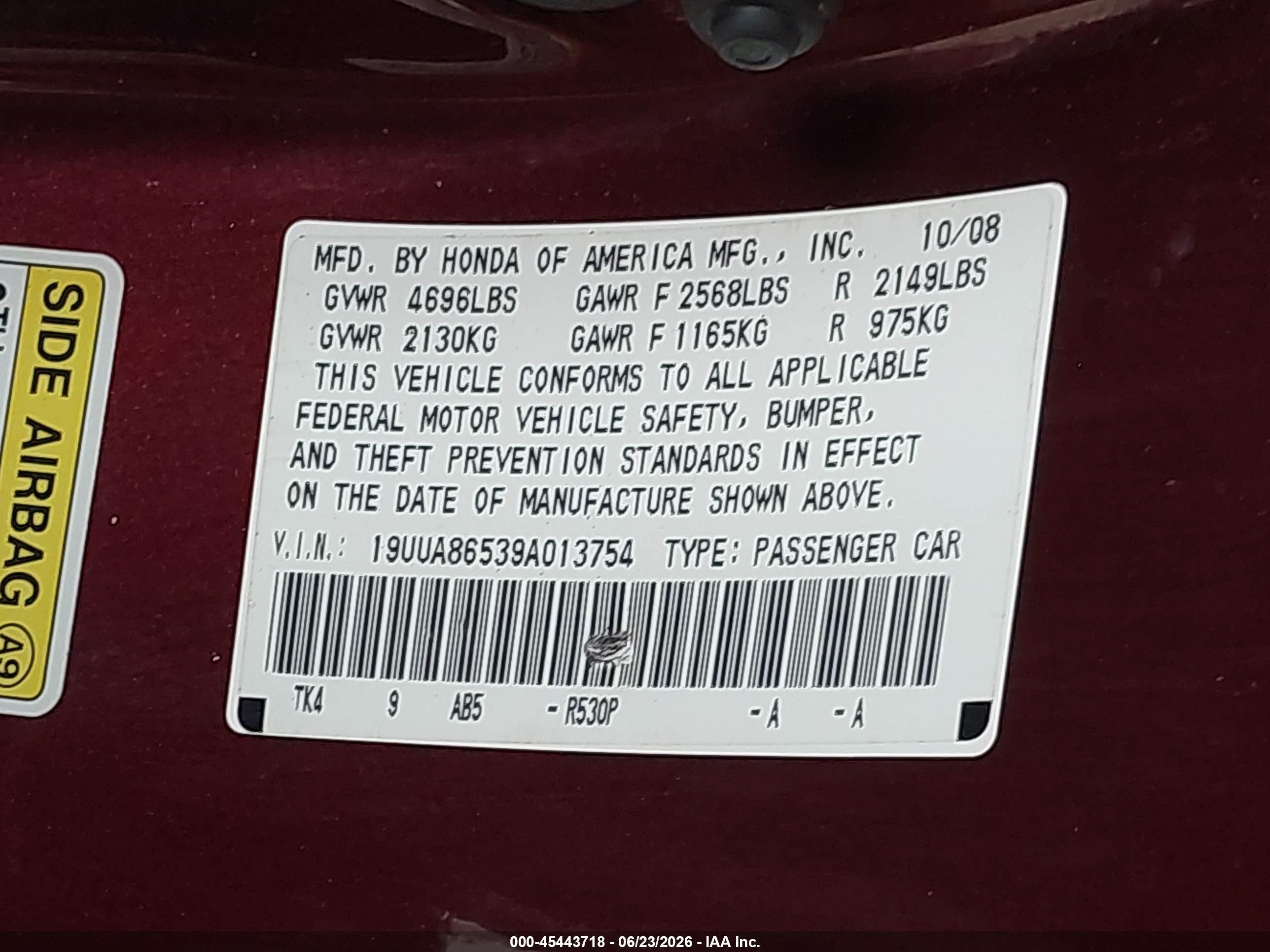 2009 Acura Tl 3.5 Maroon vin: 19UUA86539A013754