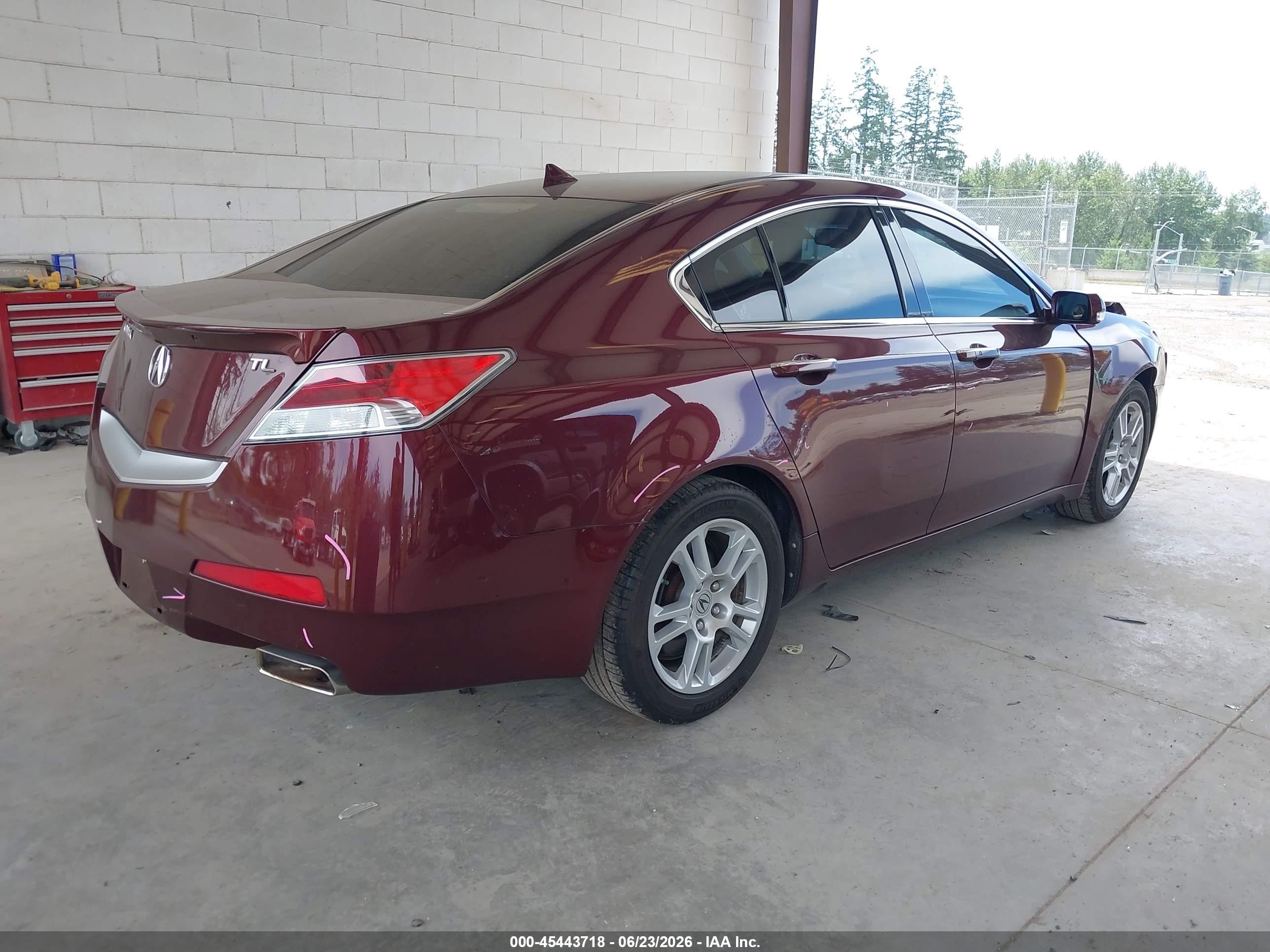 2009 Acura Tl 3.5 Maroon vin: 19UUA86539A013754