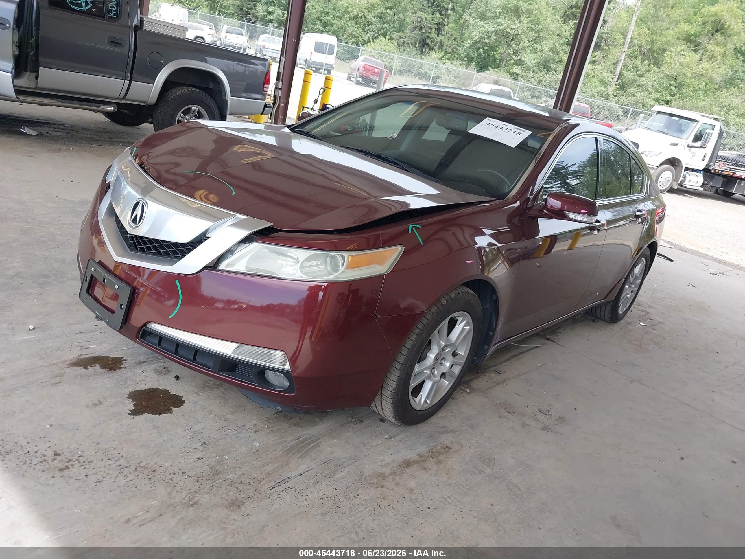 2009 Acura Tl 3.5 Maroon vin: 19UUA86539A013754