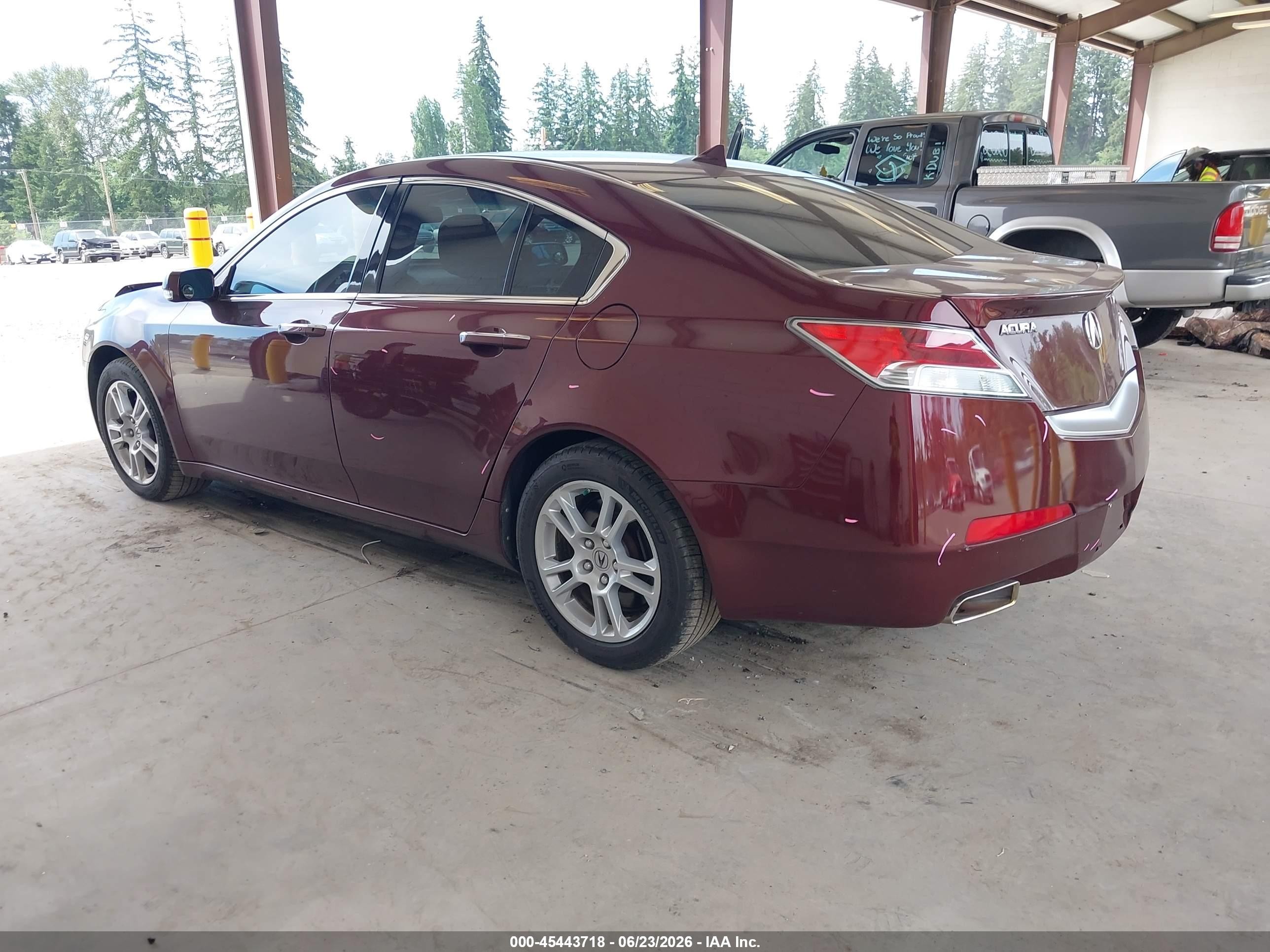 2009 Acura Tl 3.5 Maroon vin: 19UUA86539A013754