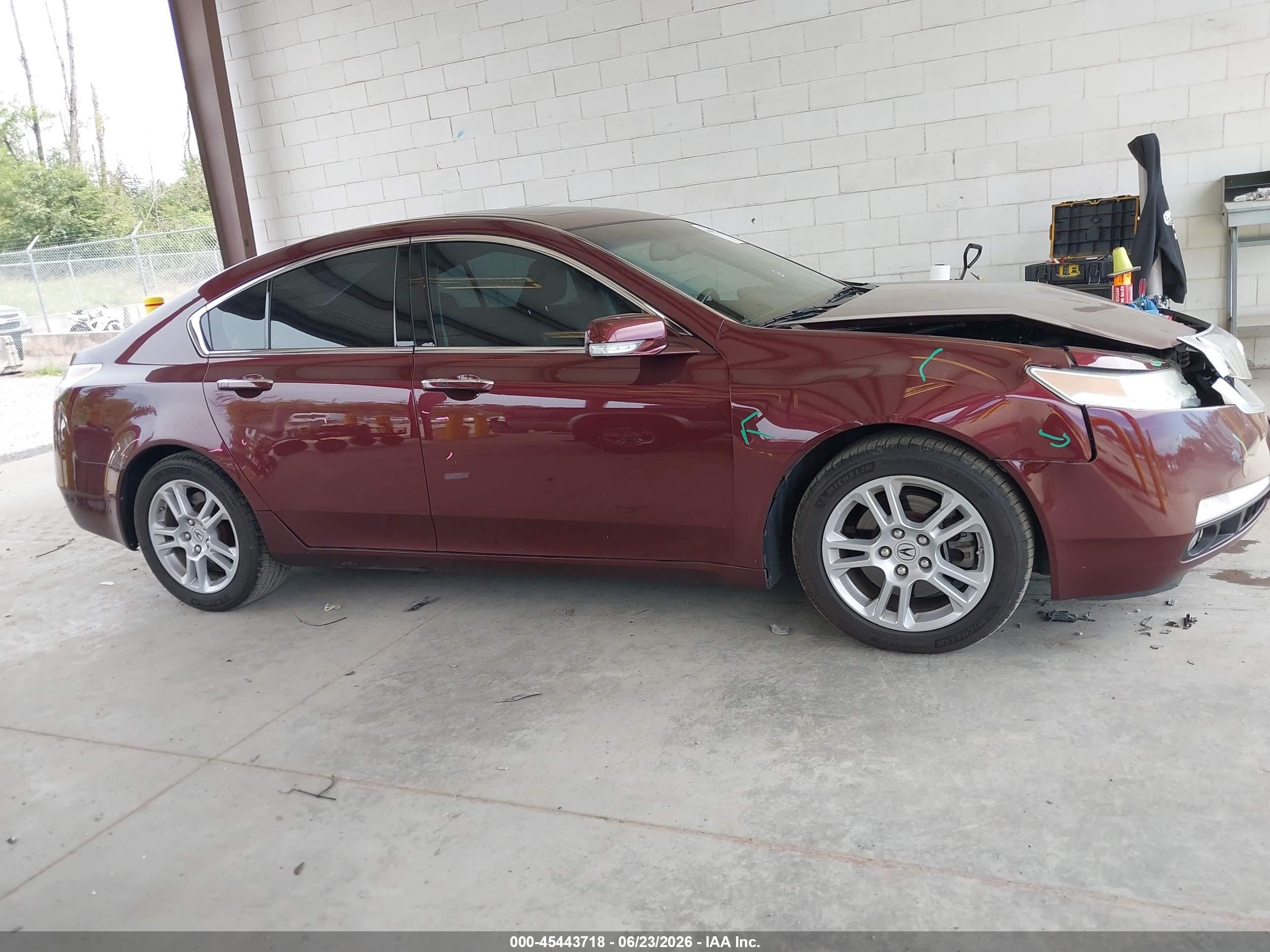2009 Acura Tl 3.5 Maroon vin: 19UUA86539A013754
