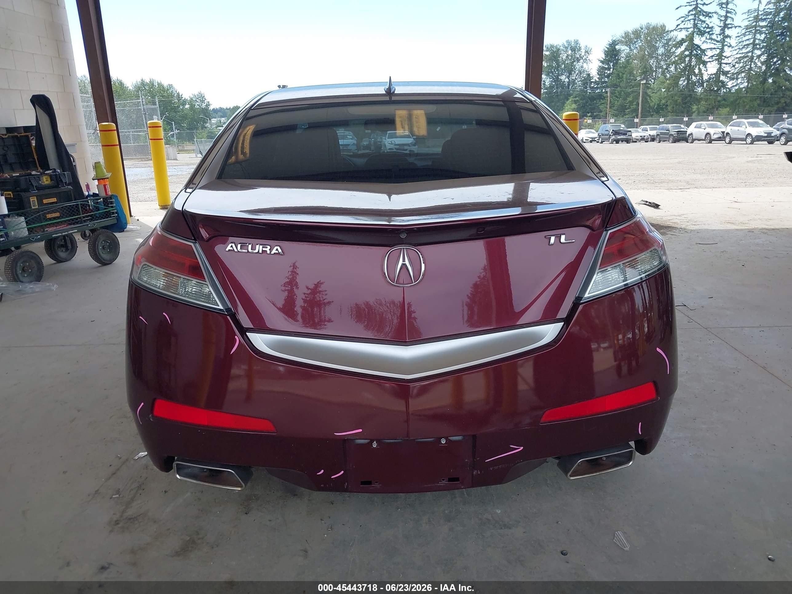 2009 Acura Tl 3.5 Maroon vin: 19UUA86539A013754