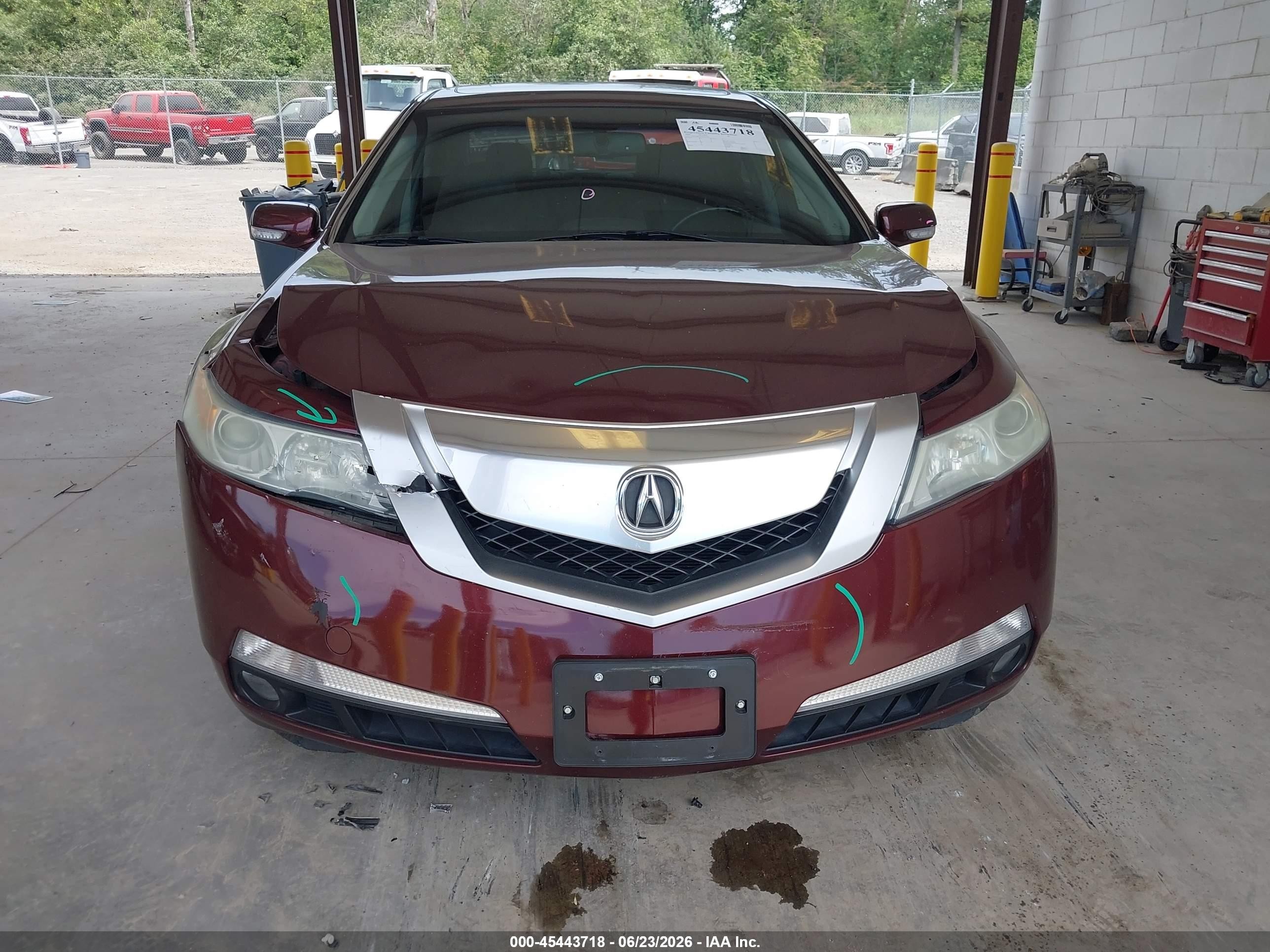 2009 Acura Tl 3.5 Maroon vin: 19UUA86539A013754