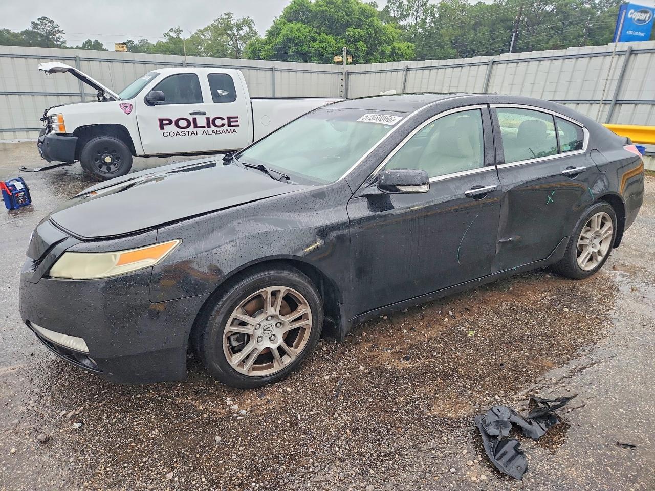 2009 Acura Tl Черный vin: 19UUA86549A005419