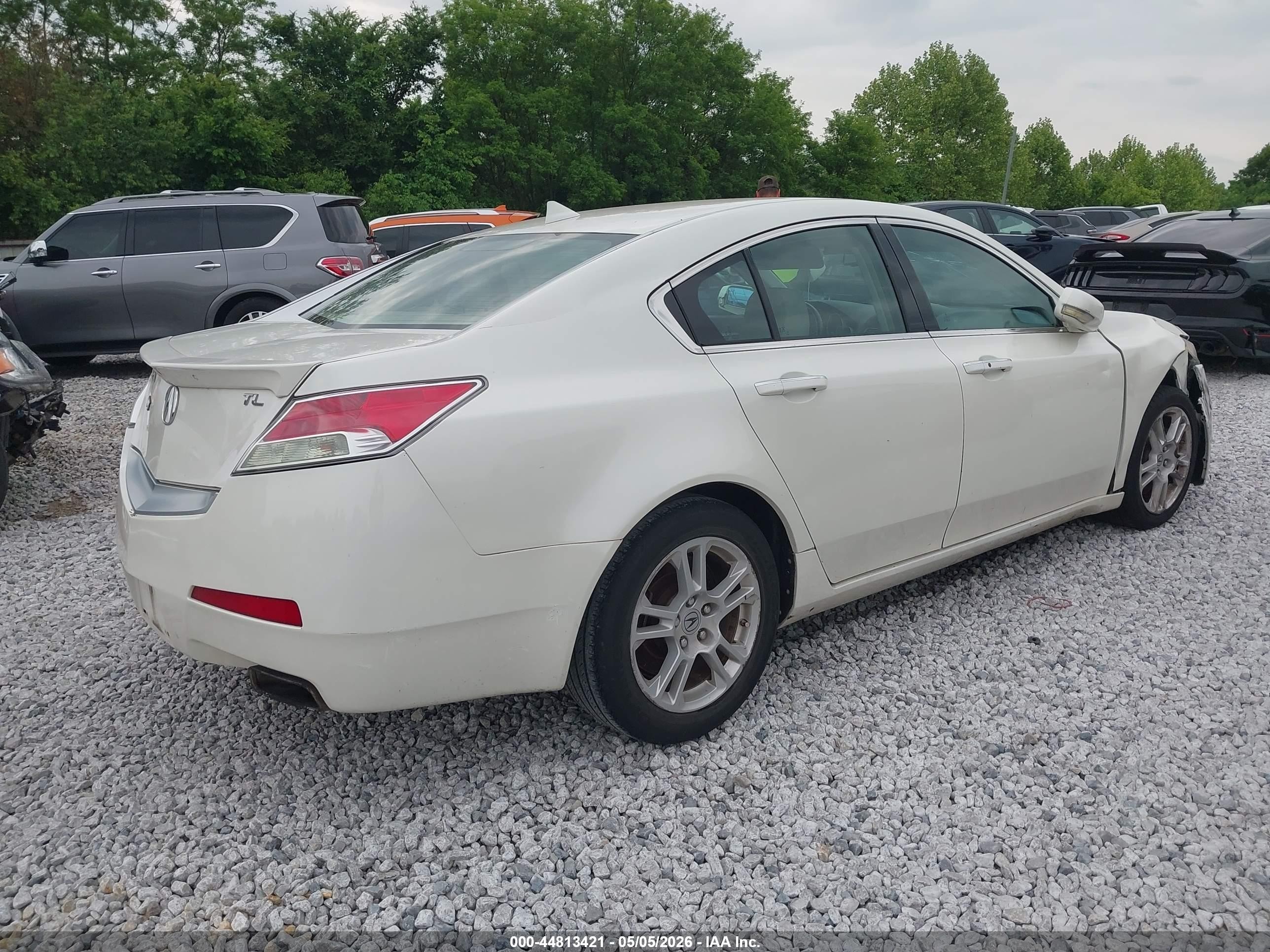 2009 Acura Tl 3.5 White vin: 19UUA86569A007267