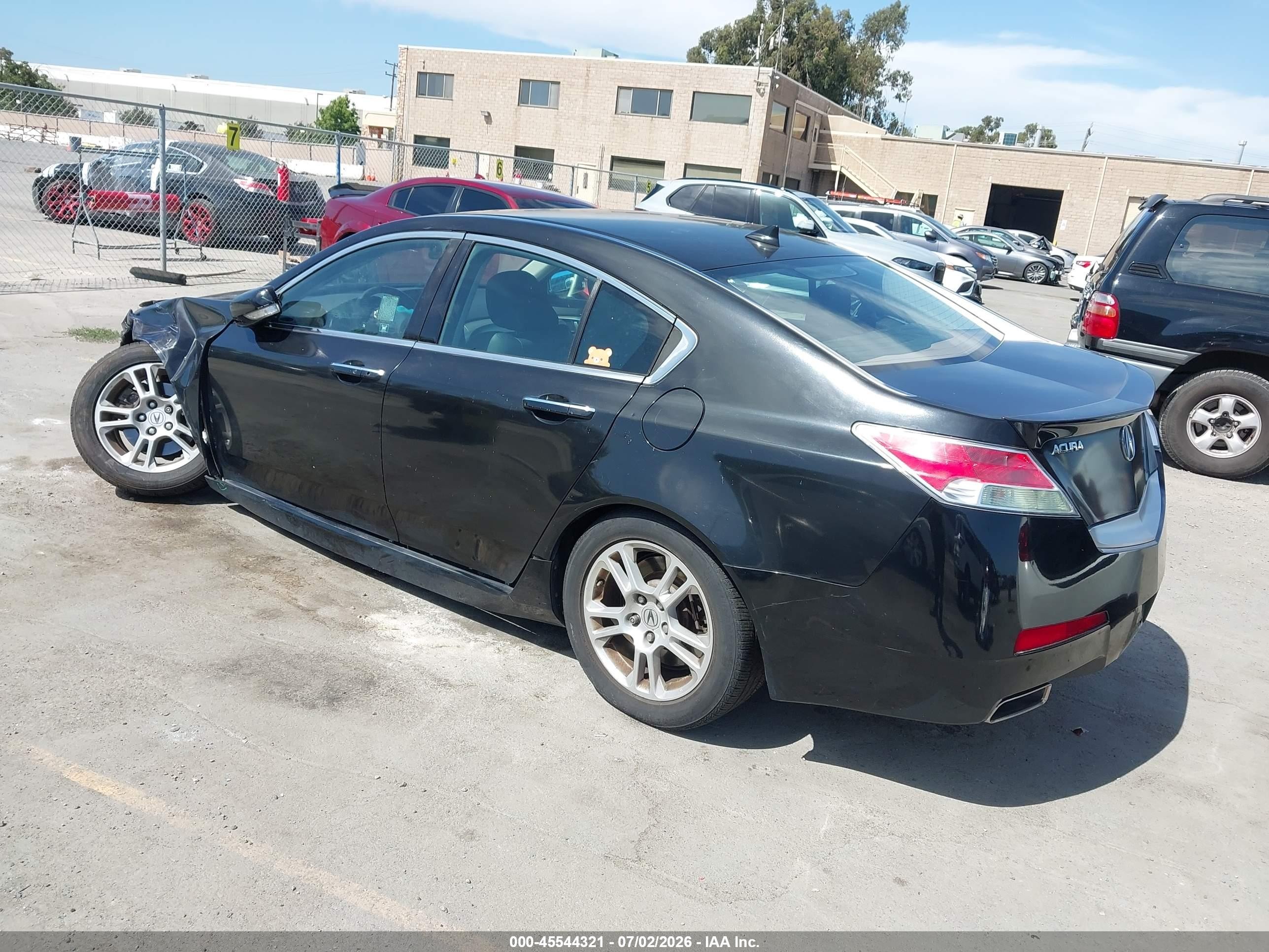 2009 Acura Tl 3.5 Black vin: 19UUA86569A009343