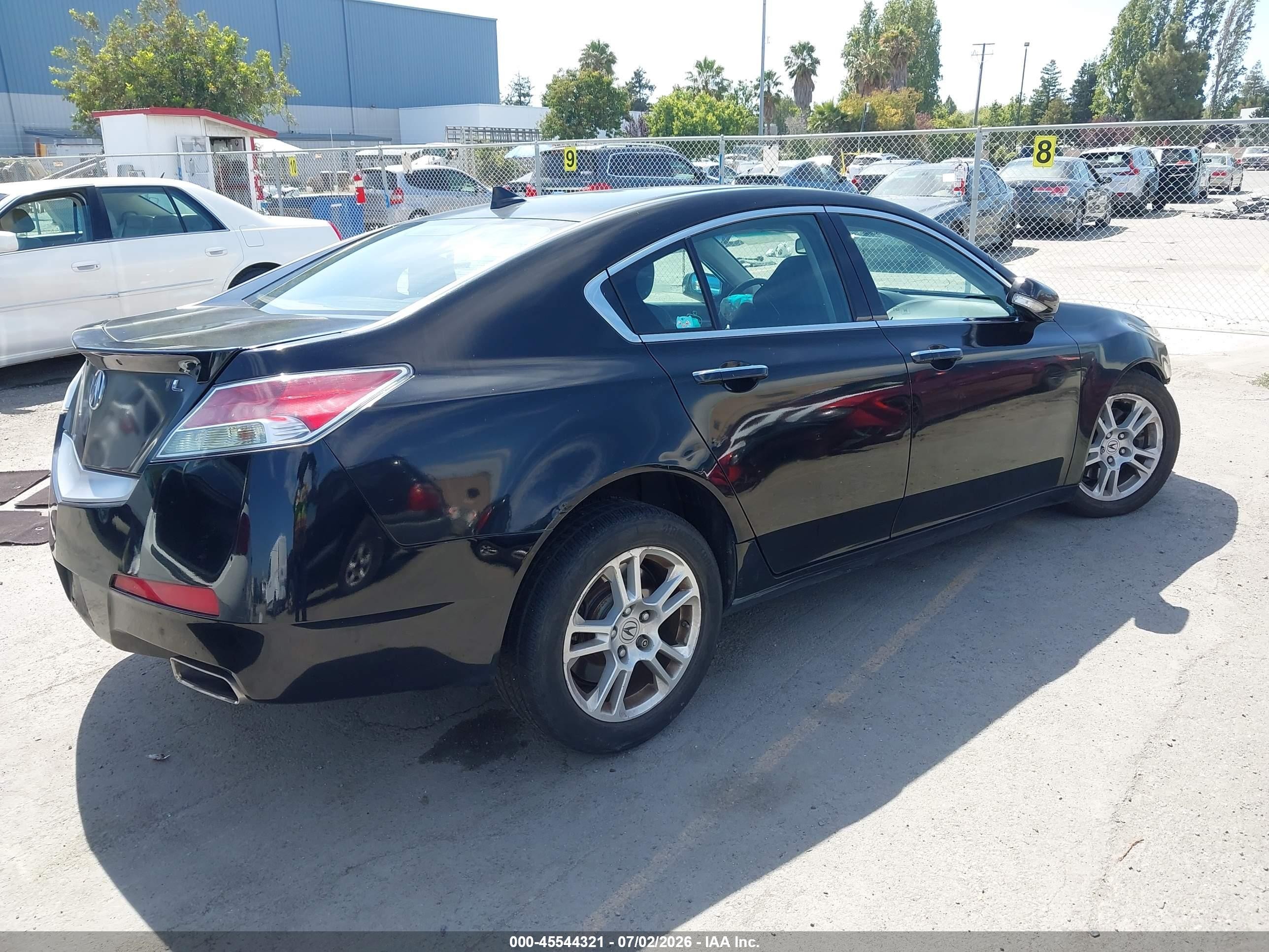 2009 Acura Tl 3.5 Black vin: 19UUA86569A009343