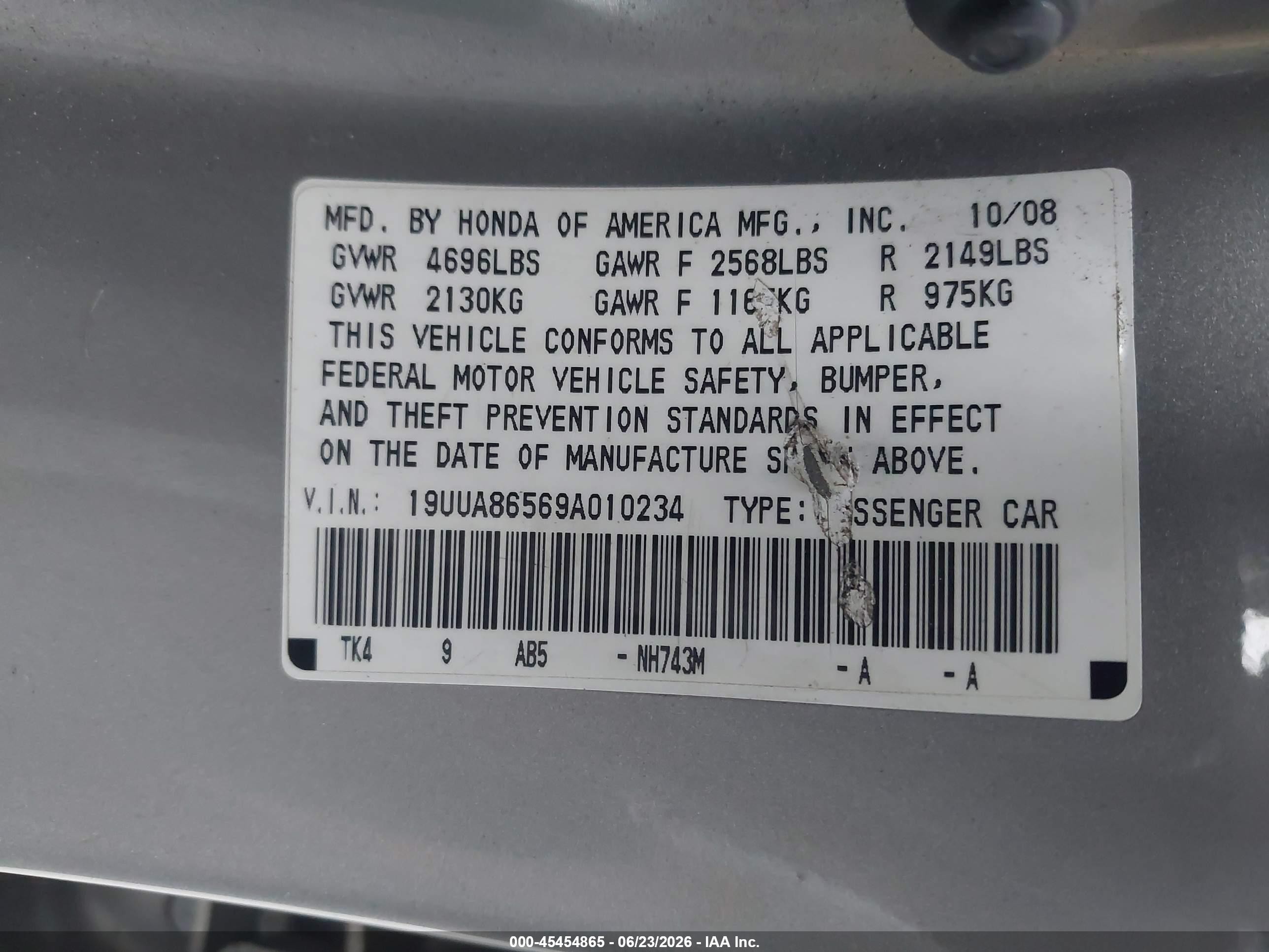 2009 Acura Tl 3.5 Silver vin: 19UUA86569A010234
