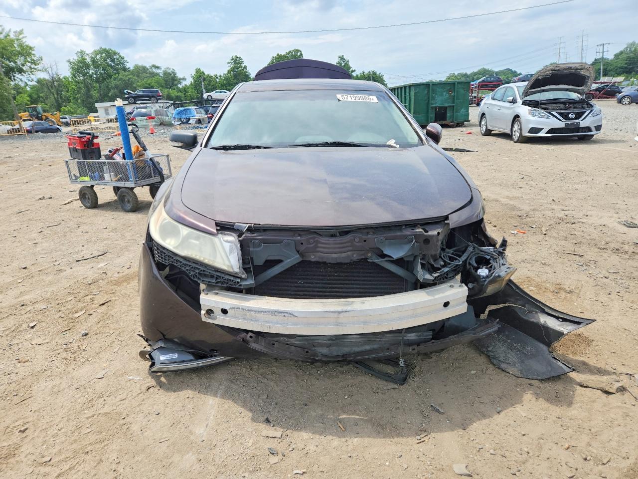 2009 Acura Tl Purple vin: 19UUA86569A016910