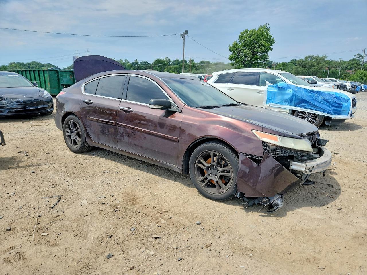 2009 Acura Tl Purple vin: 19UUA86569A016910