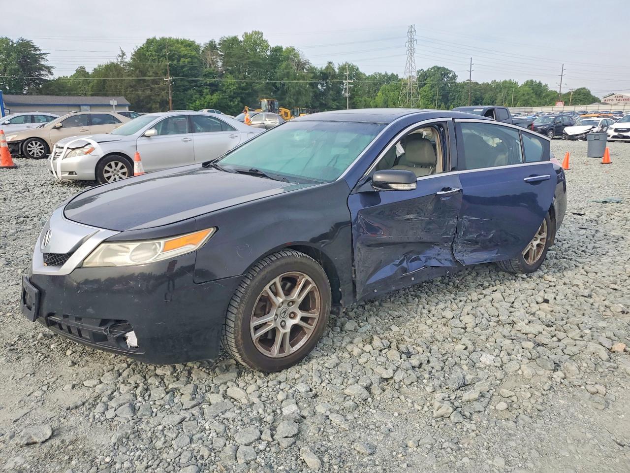 2009 Acura Tl Синий vin: 19UUA86579A019024