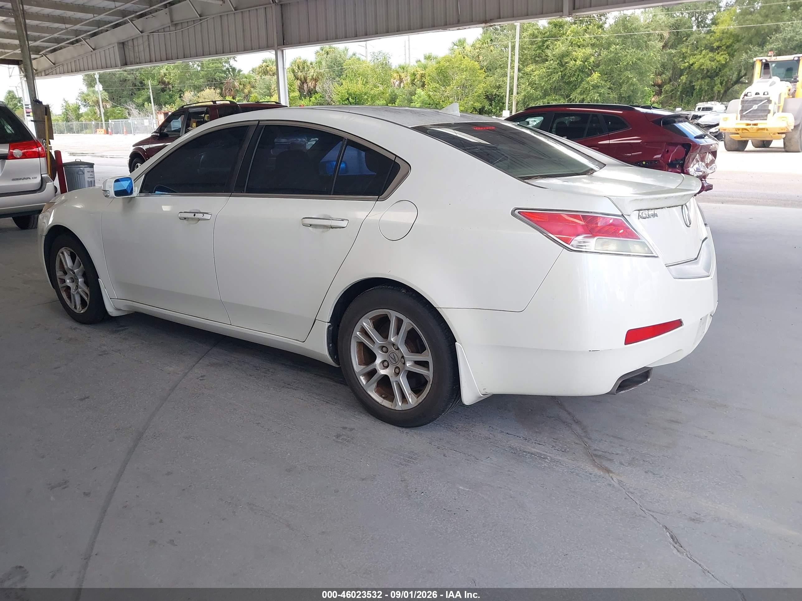 2009 Acura Tl 3.5 White vin: 19UUA86579A026829