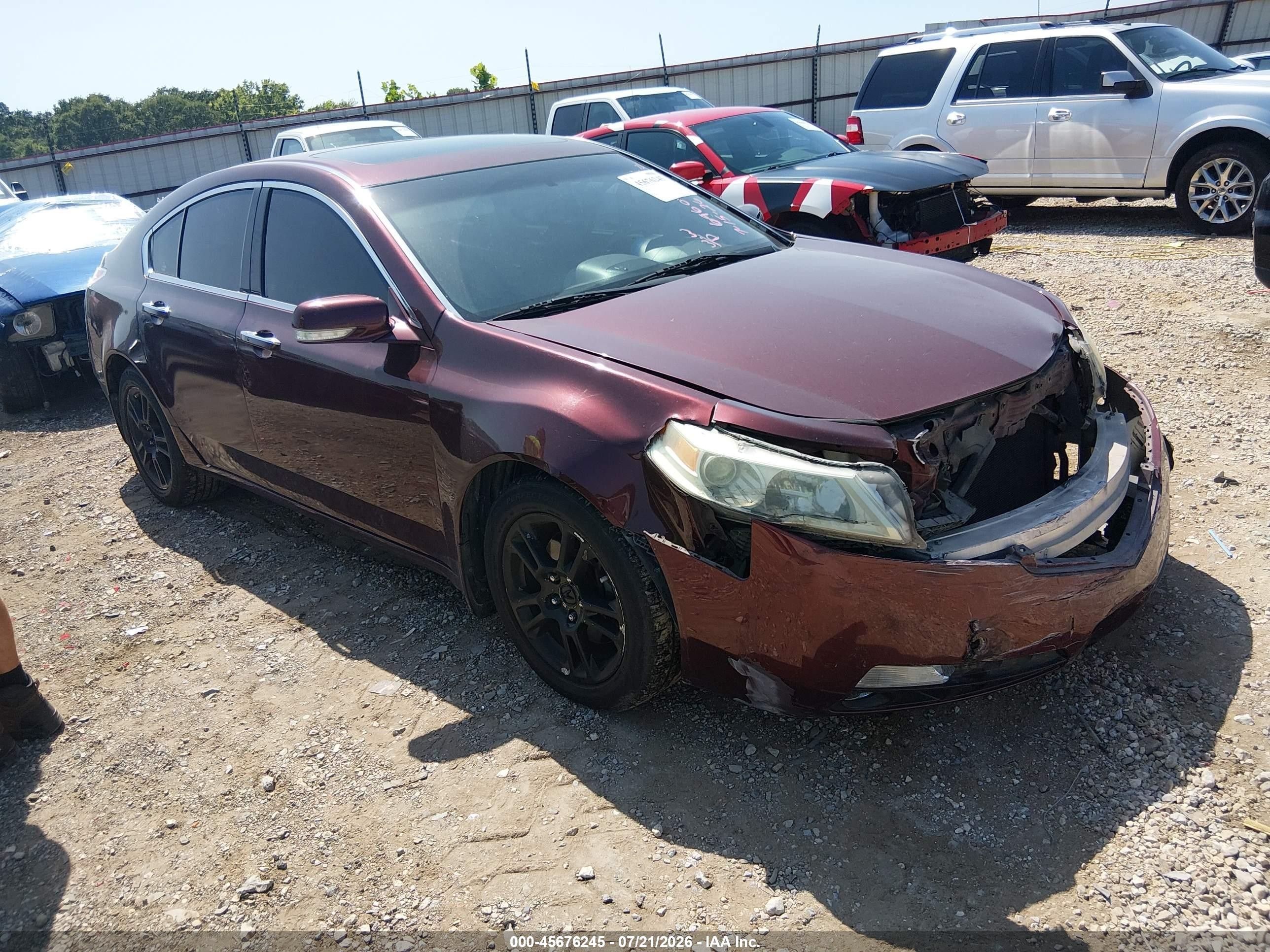 2009 Acura Tl 3.5 Бордовый vin: 19UUA865X9A016960