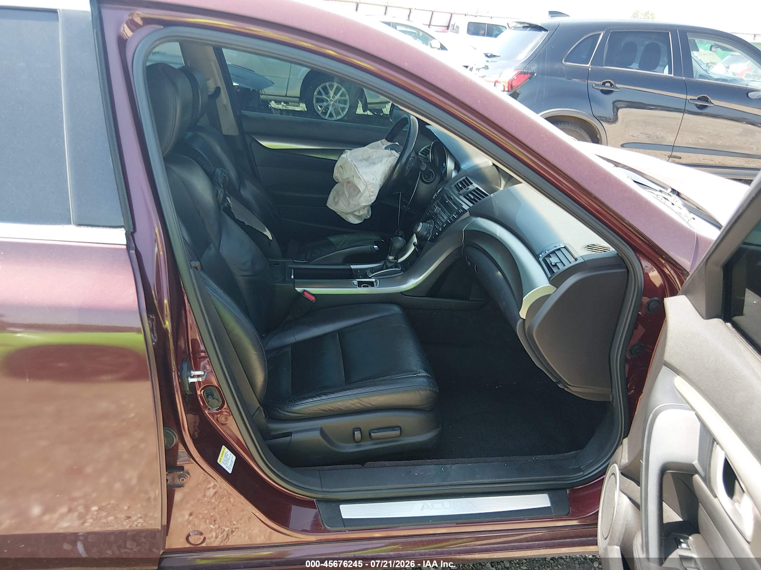 2009 Acura Tl 3.5 Бордовый vin: 19UUA865X9A016960