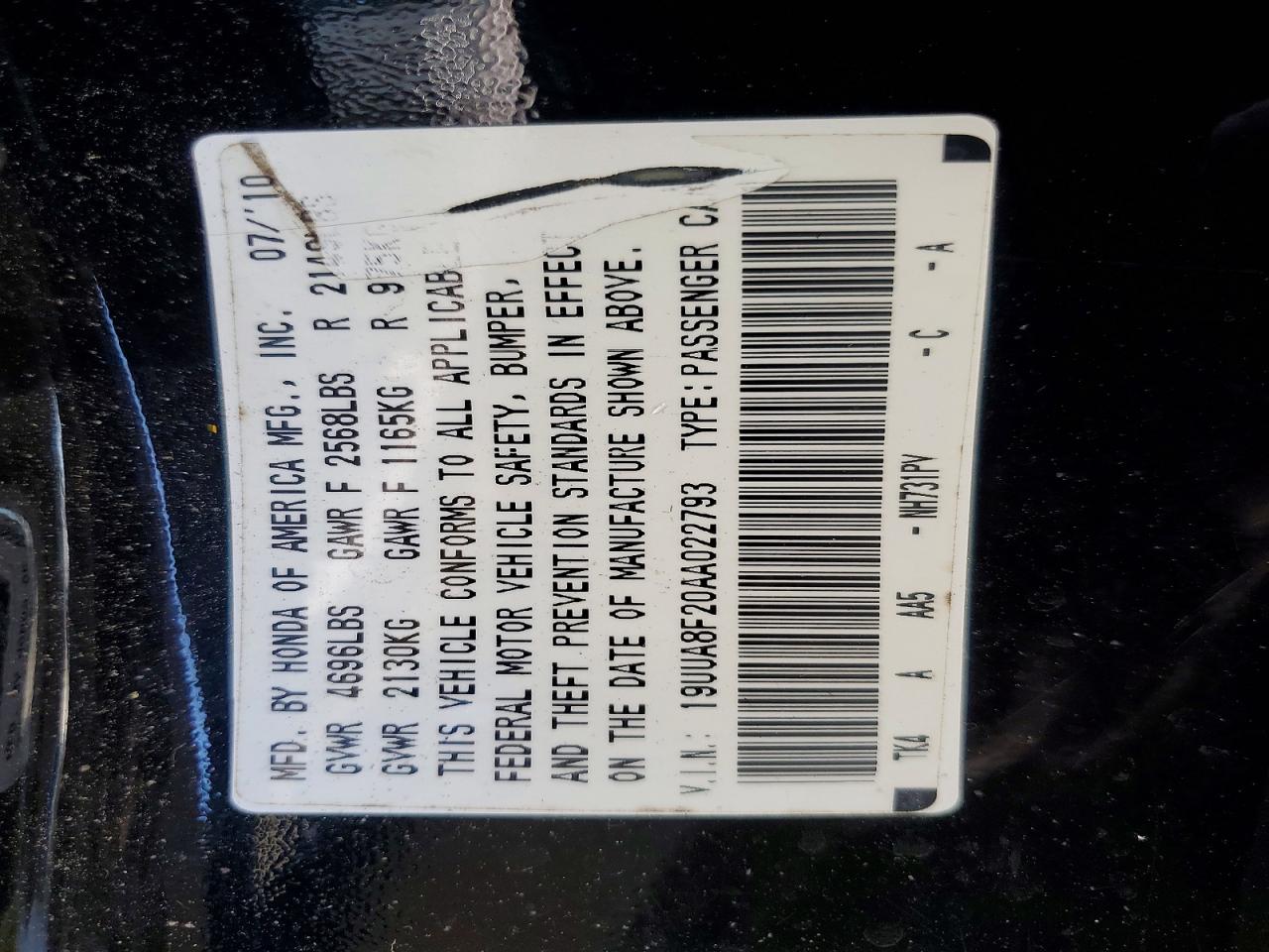 2010 Acura Tl Black vin: 19UUA8F20AA022793