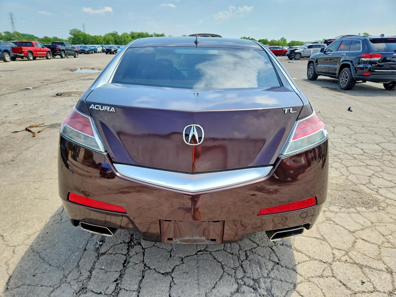2011 Acura Tl Maroon vin: 19UUA8F20BA000858