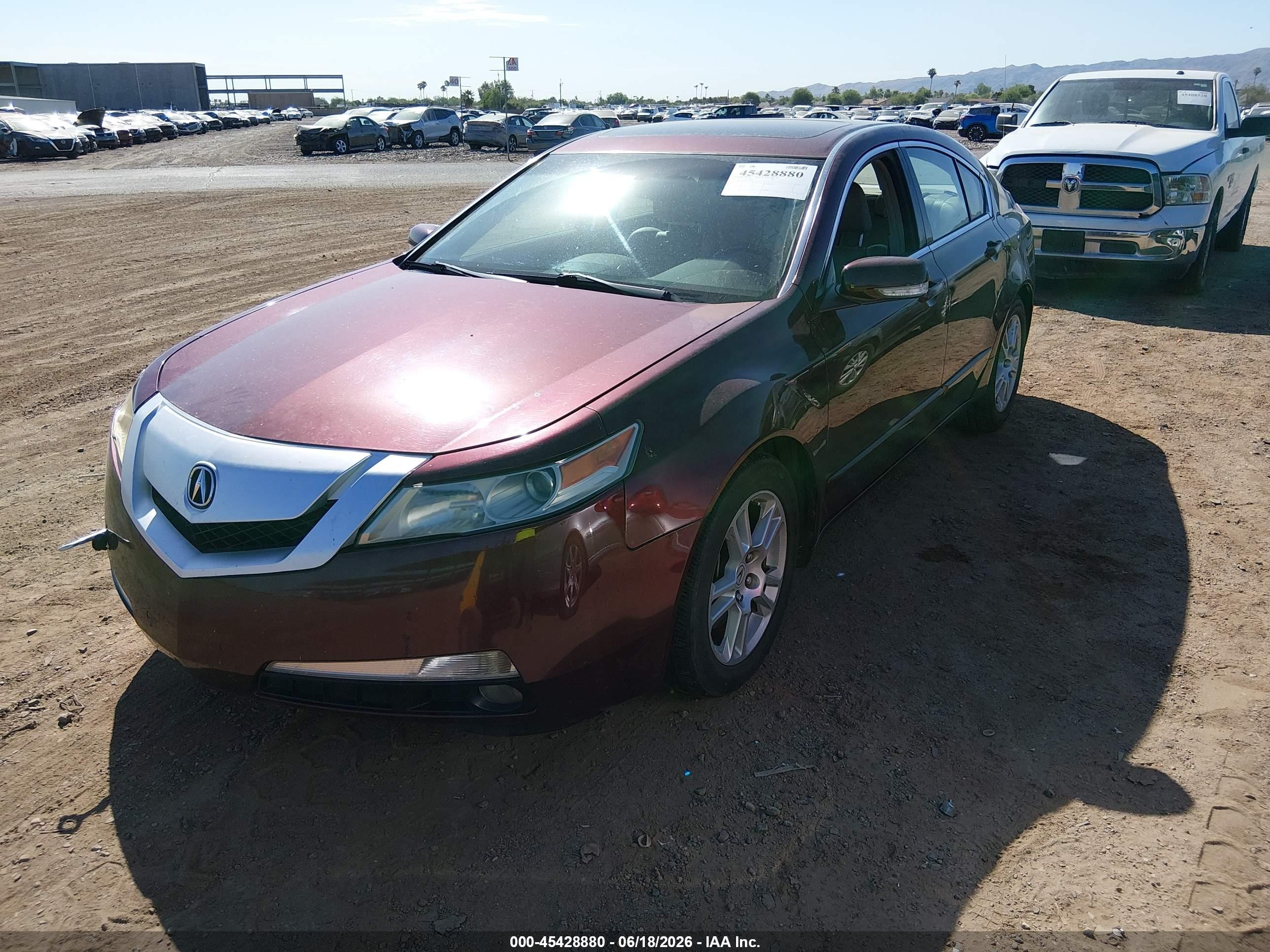 2011 Acura Tl 3.5 Maroon vin: 19UUA8F20BA009415