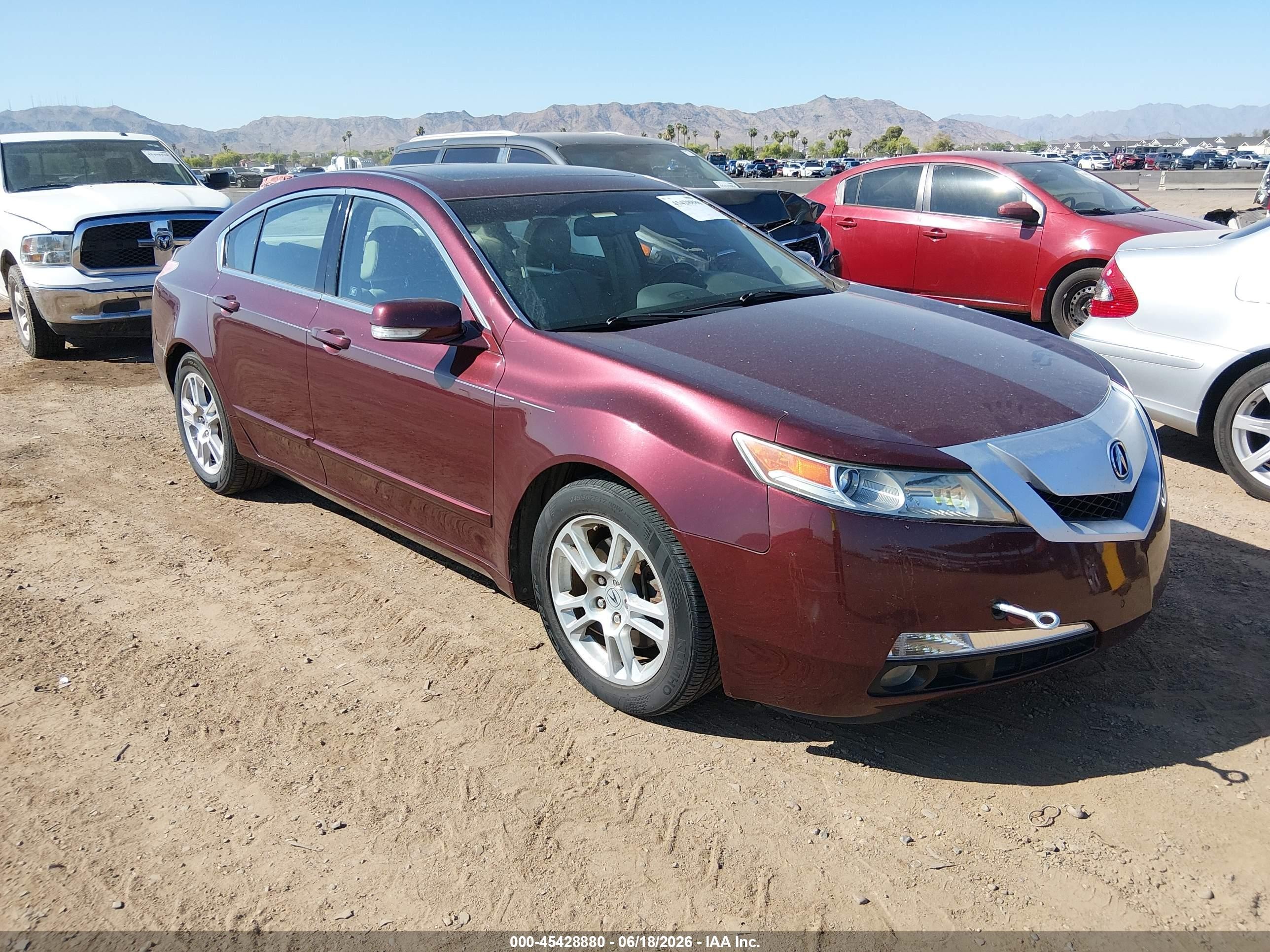 2011 Acura Tl 3.5 Maroon vin: 19UUA8F20BA009415