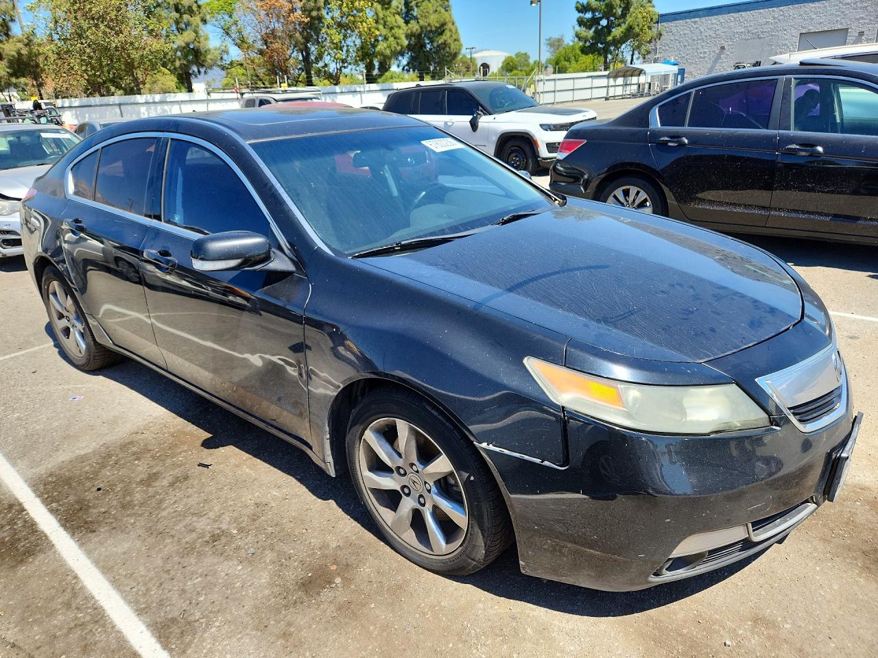 2012 Acura Tl Черный vin: 19UUA8F20CA012753