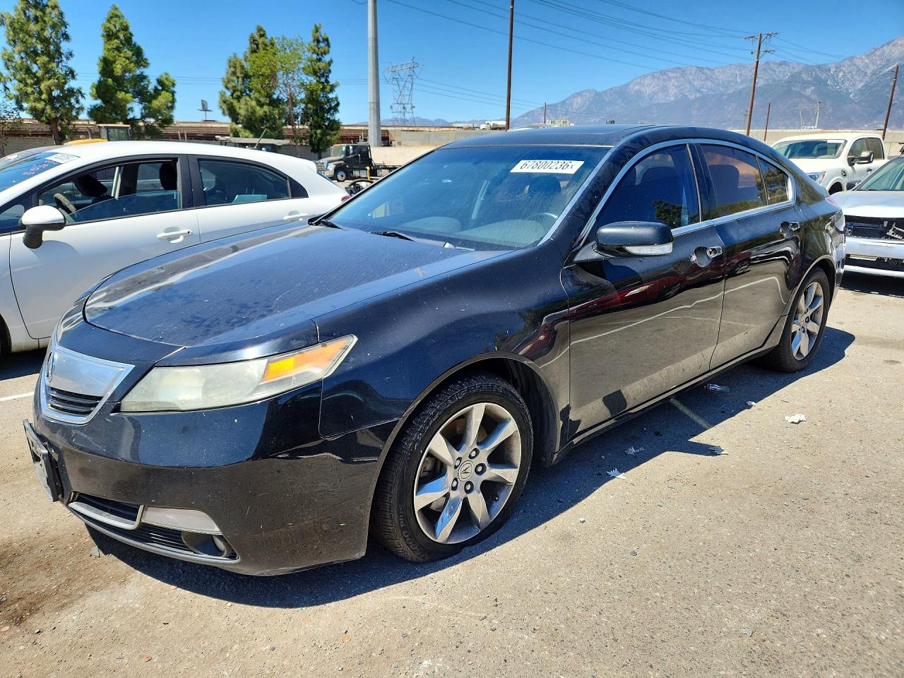 2012 Acura Tl Black vin: 19UUA8F20CA012753