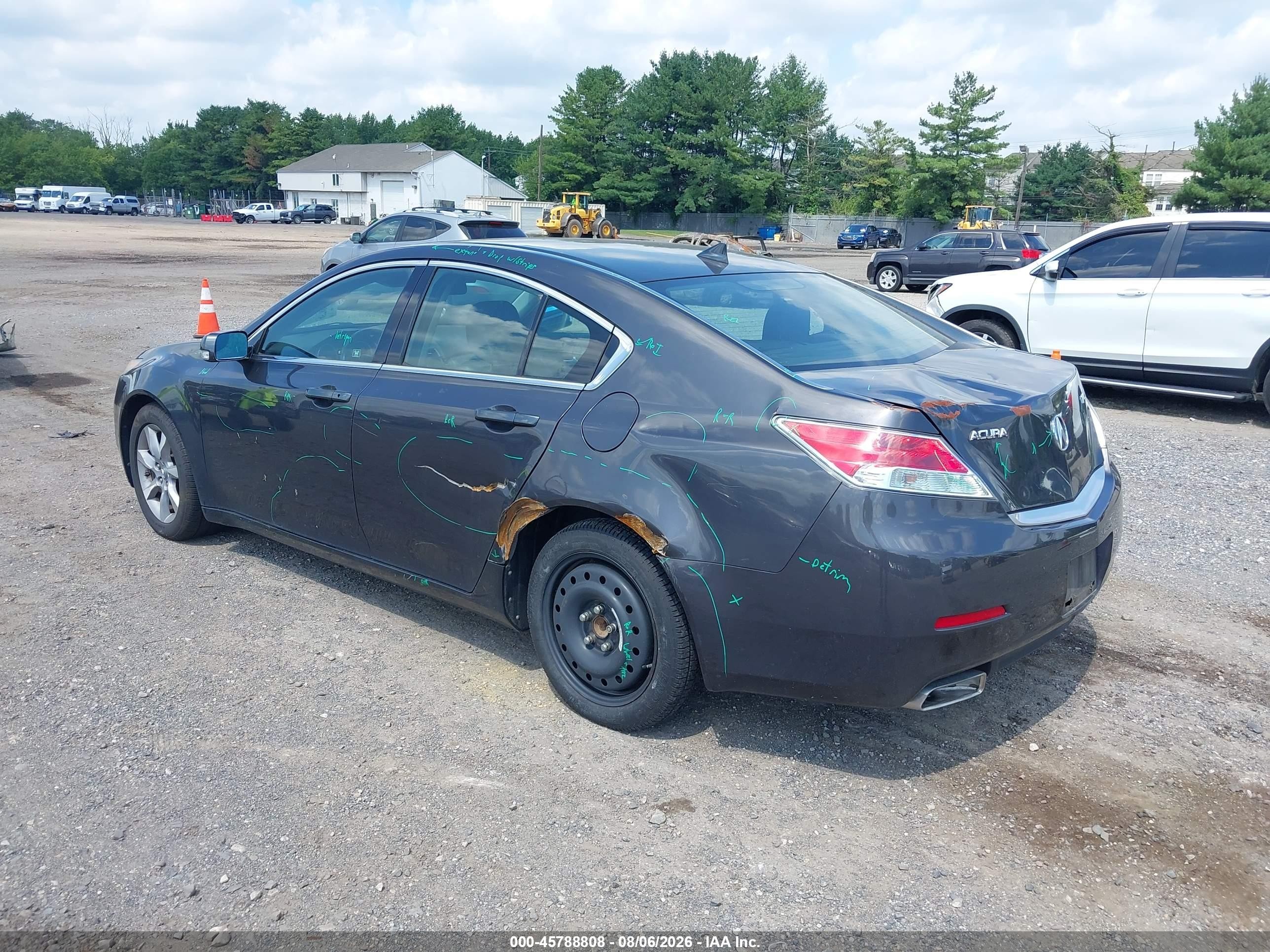 2012 Acura Tl 3.5 Gray vin: 19UUA8F20CA015992