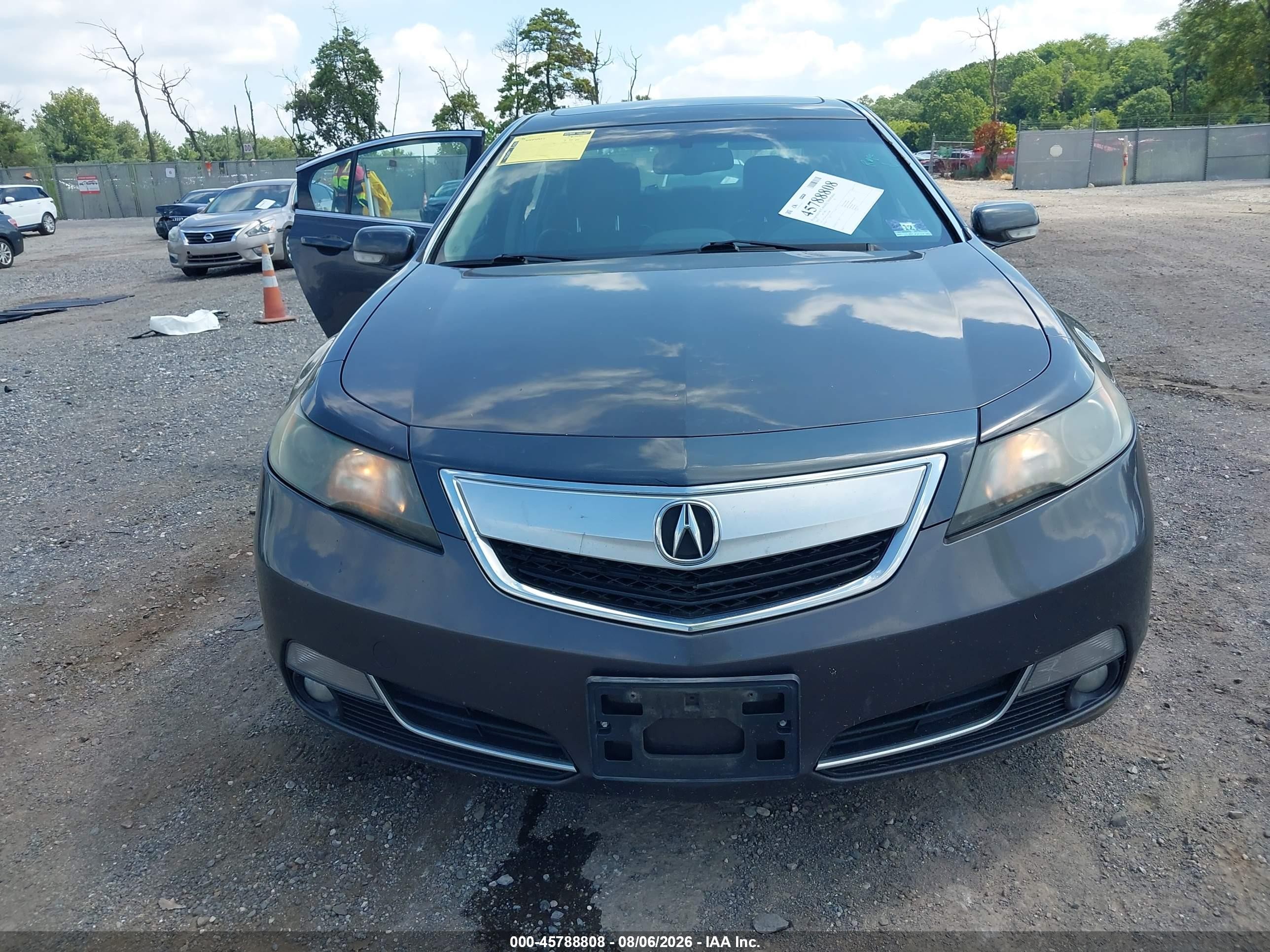 2012 Acura Tl 3.5 Gray vin: 19UUA8F20CA015992