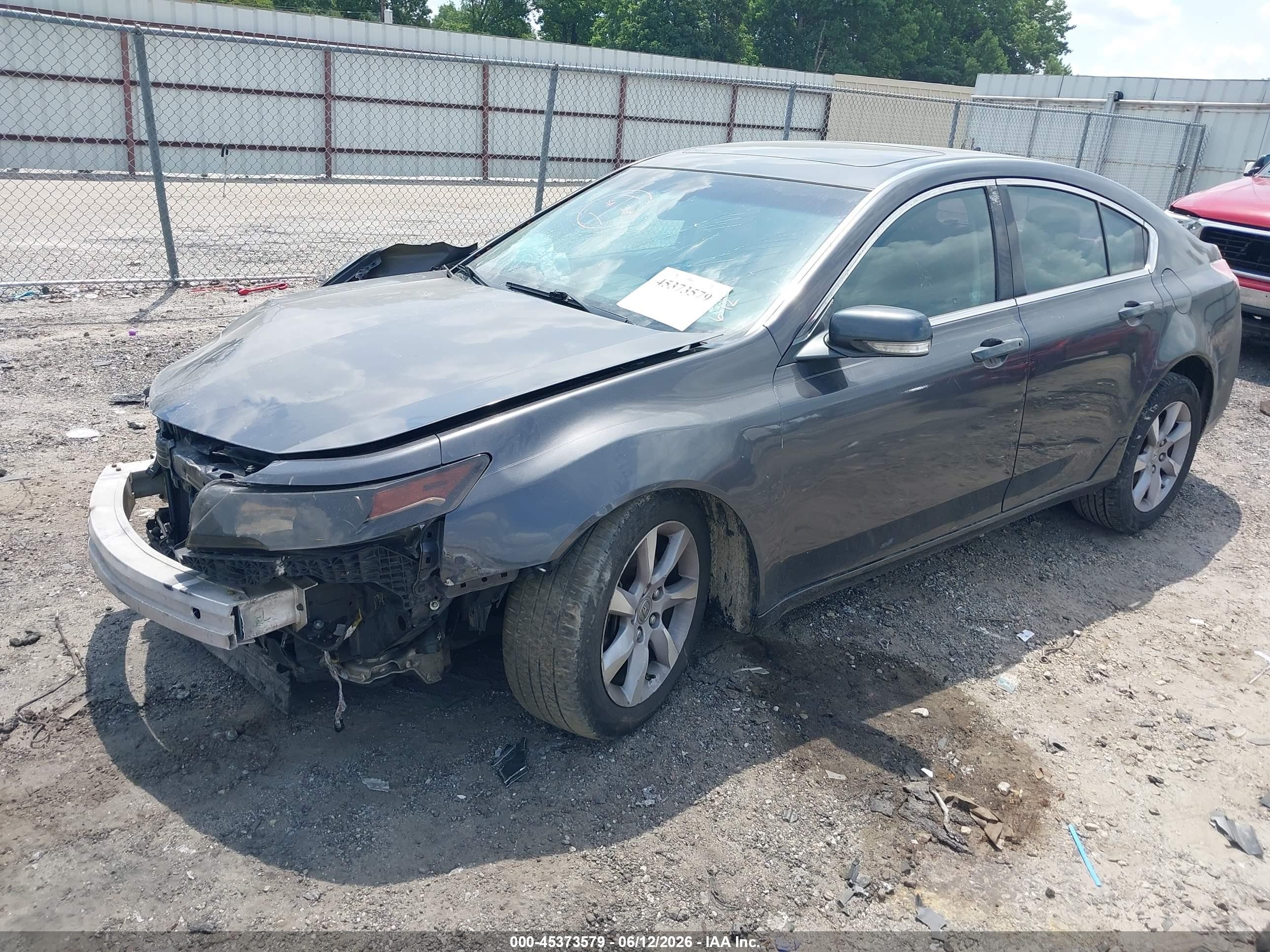 2012 Acura Tl 3.5 Gray vin: 19UUA8F20CA034719