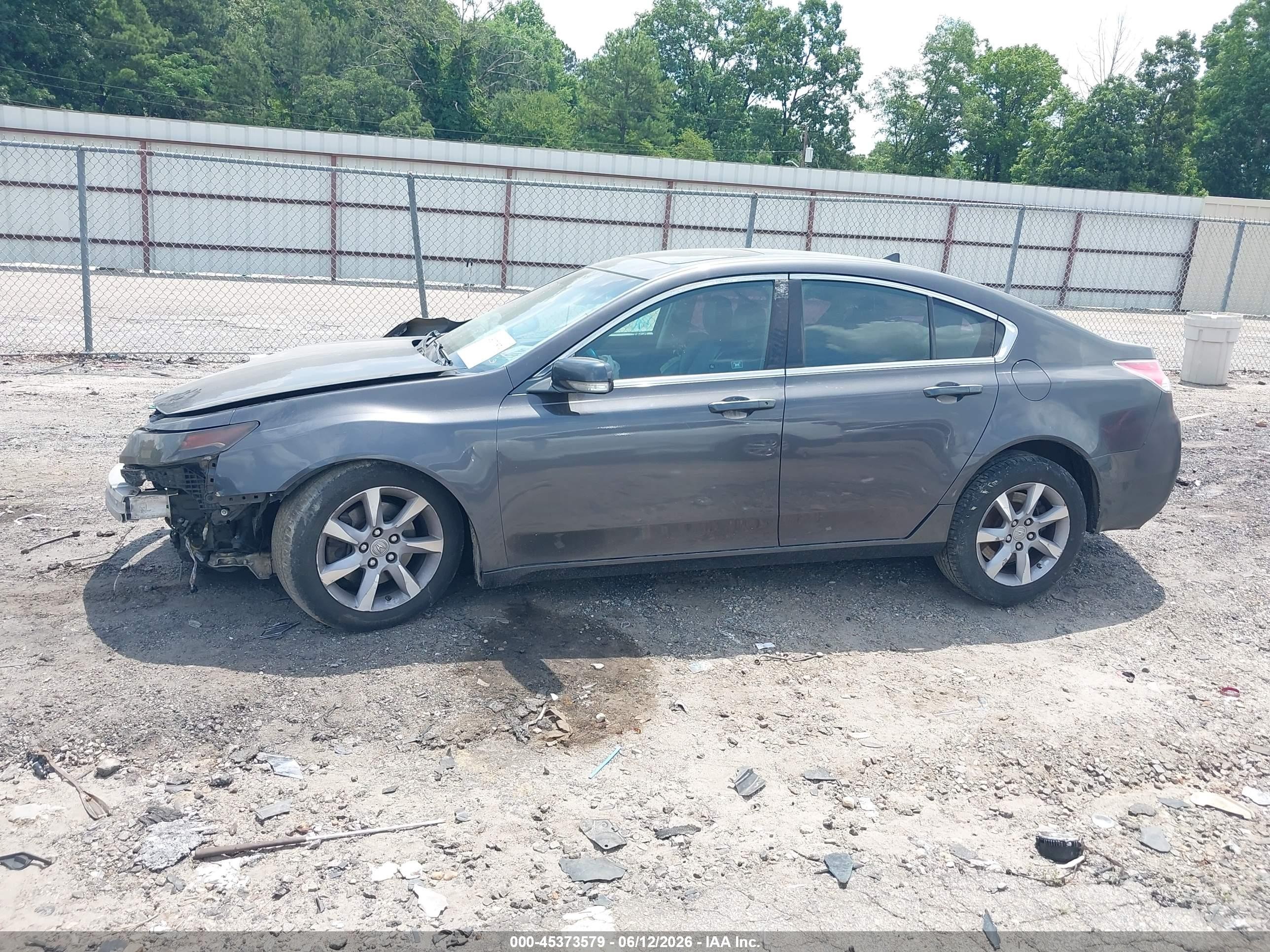 2012 Acura Tl 3.5 Gray vin: 19UUA8F20CA034719