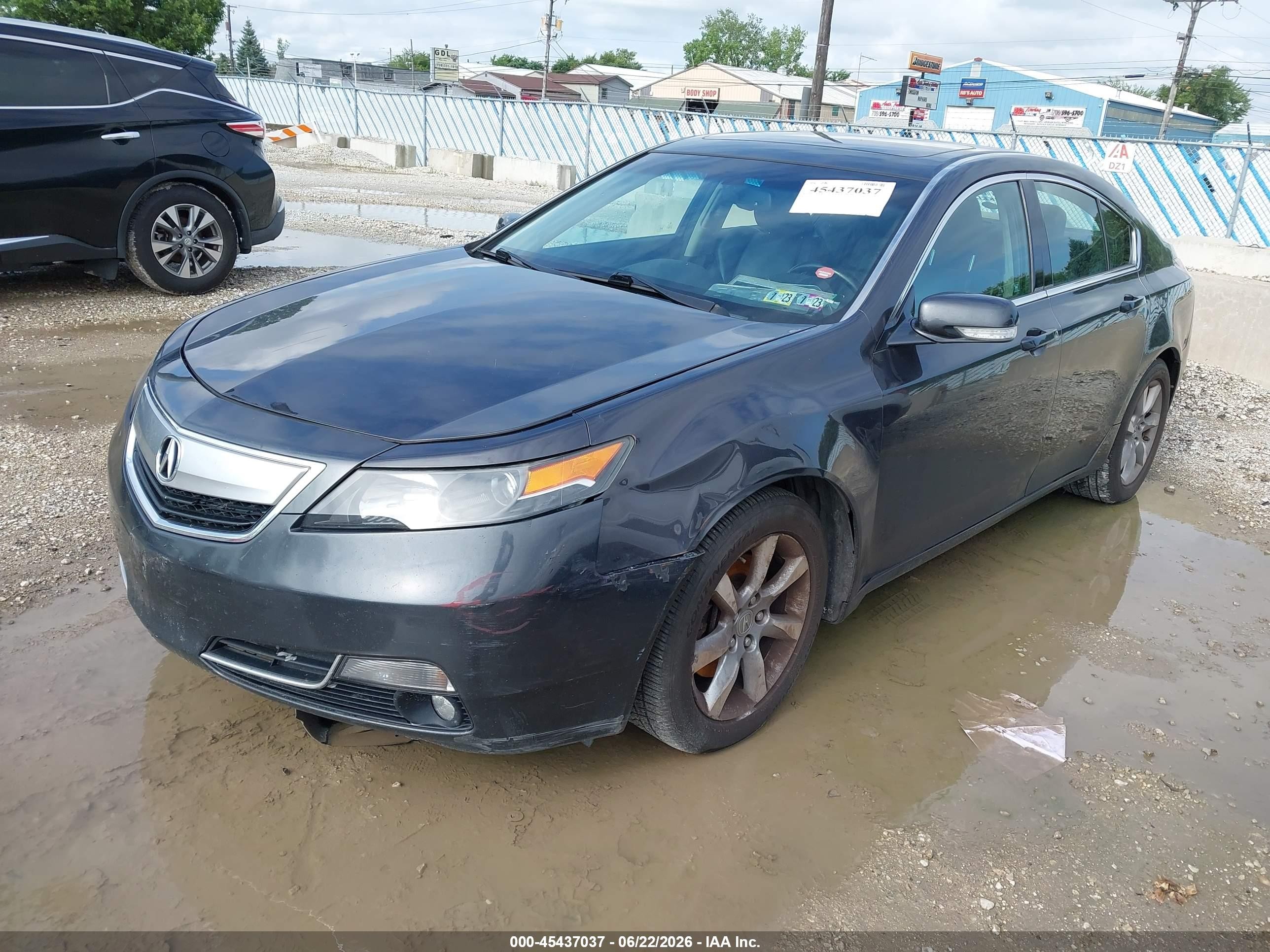 2012 Acura Tl 3.5 Black vin: 19UUA8F20CA040133