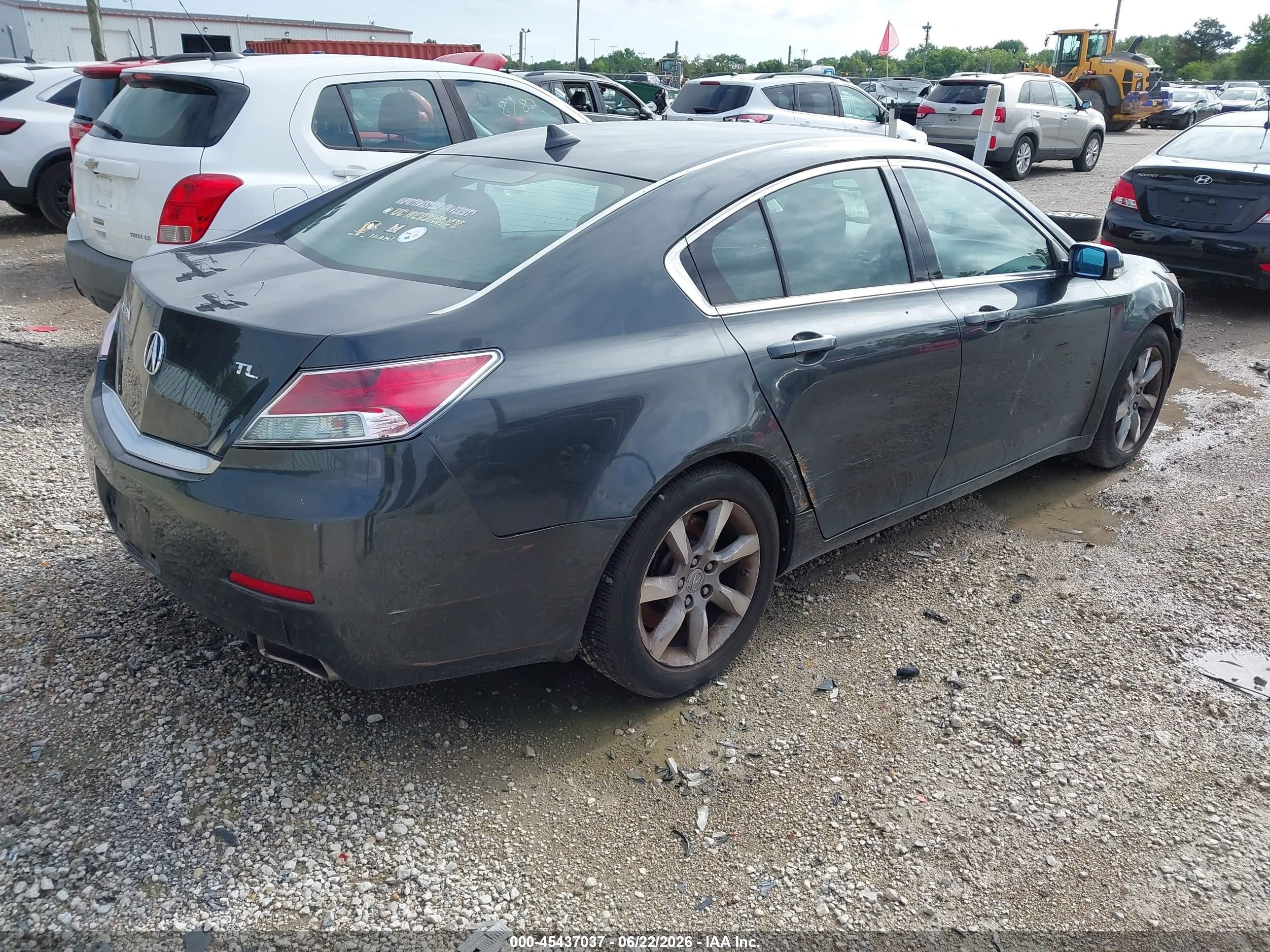 2012 Acura Tl 3.5 Black vin: 19UUA8F20CA040133