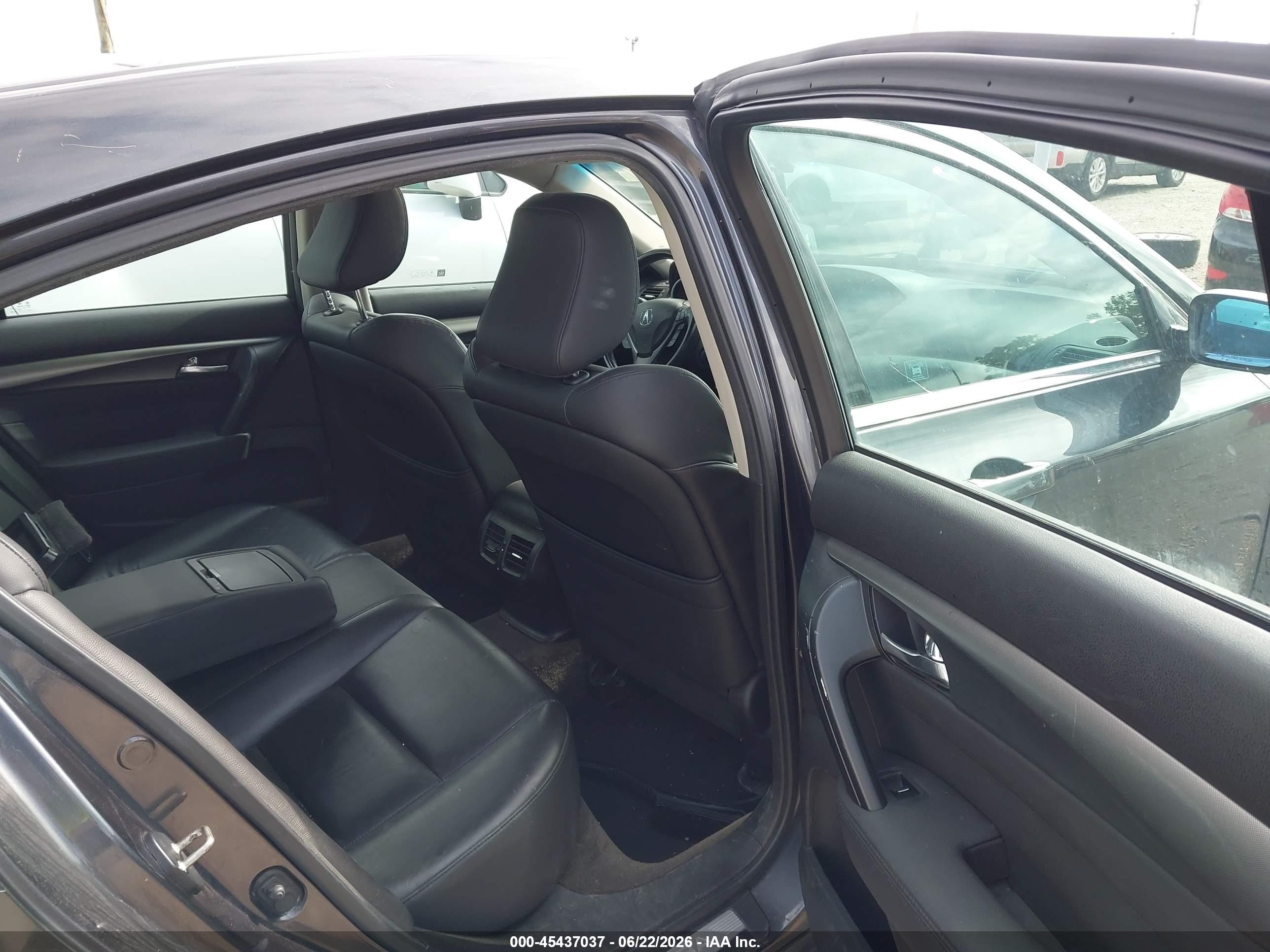 2012 Acura Tl 3.5 Black vin: 19UUA8F20CA040133