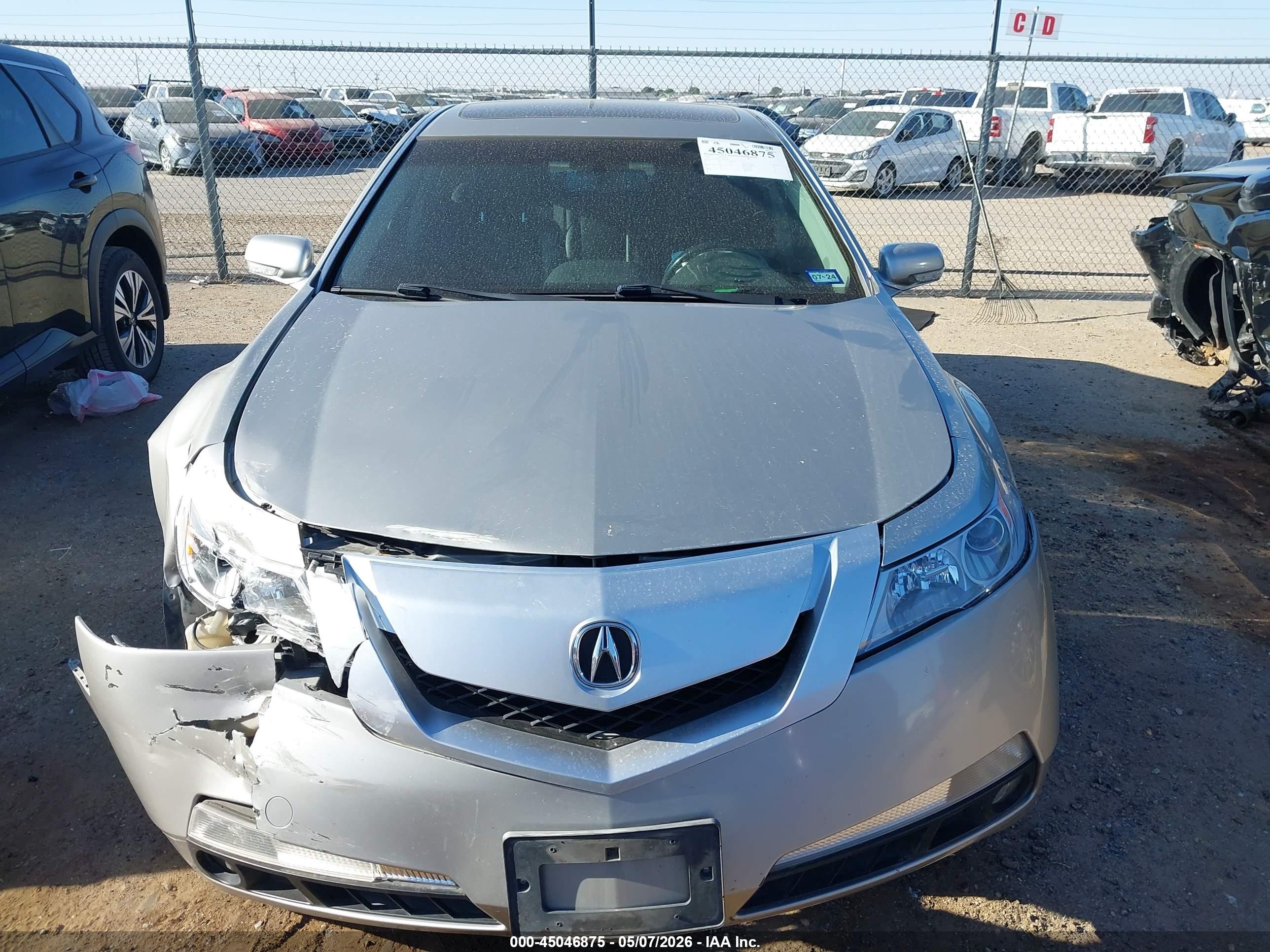 2010 Acura Tl 3.5 Silver vin: 19UUA8F21AA005503