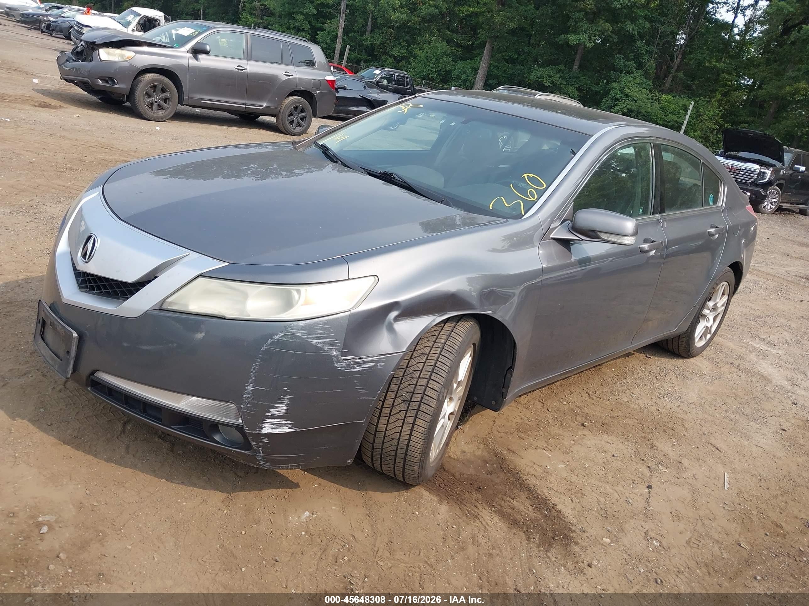 2010 Acura Tl 3.5 Gray vin: 19UUA8F21AA021071
