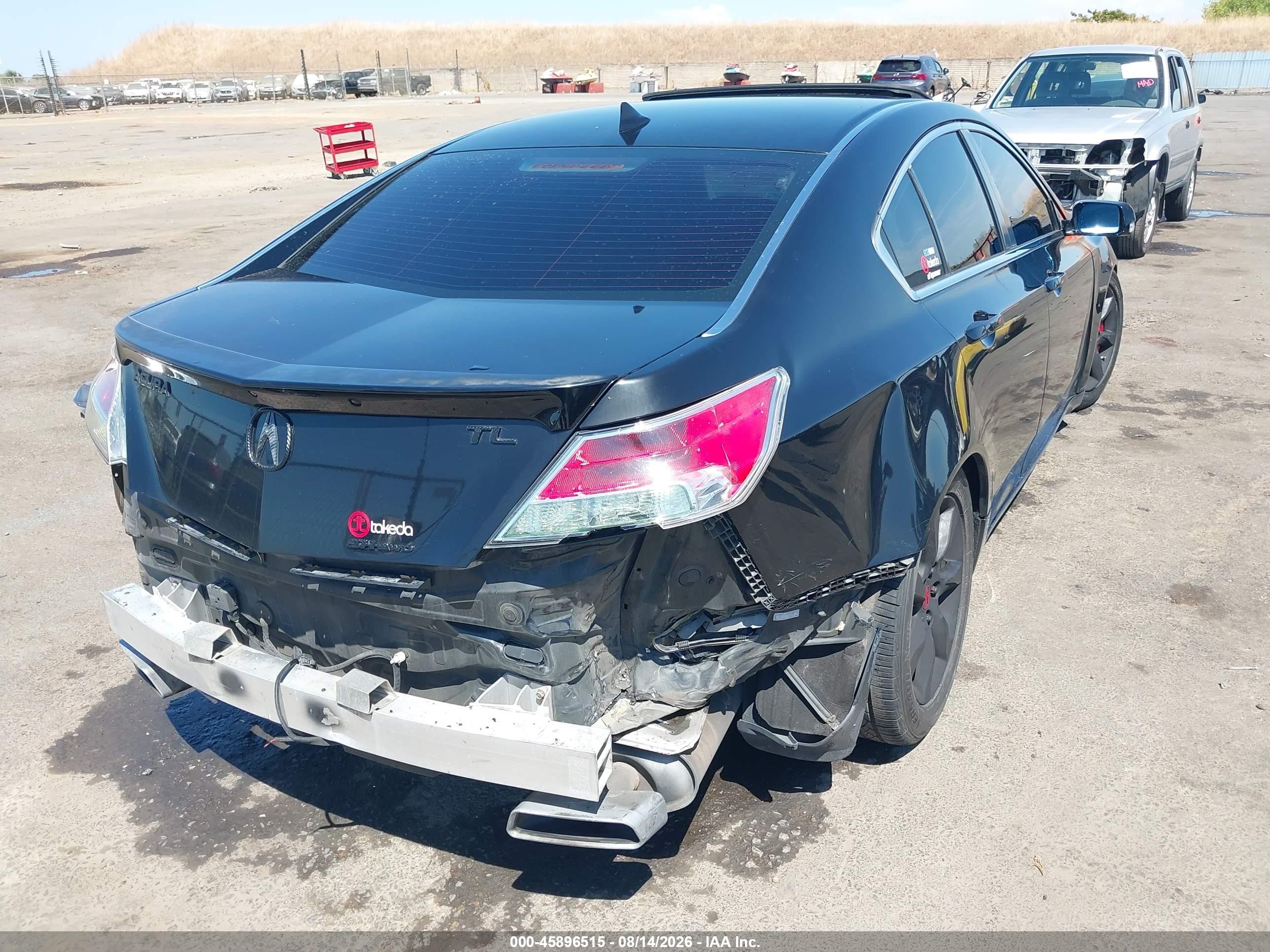 2012 Acura Tl 3.5 Черный vin: 19UUA8F21CA007268
