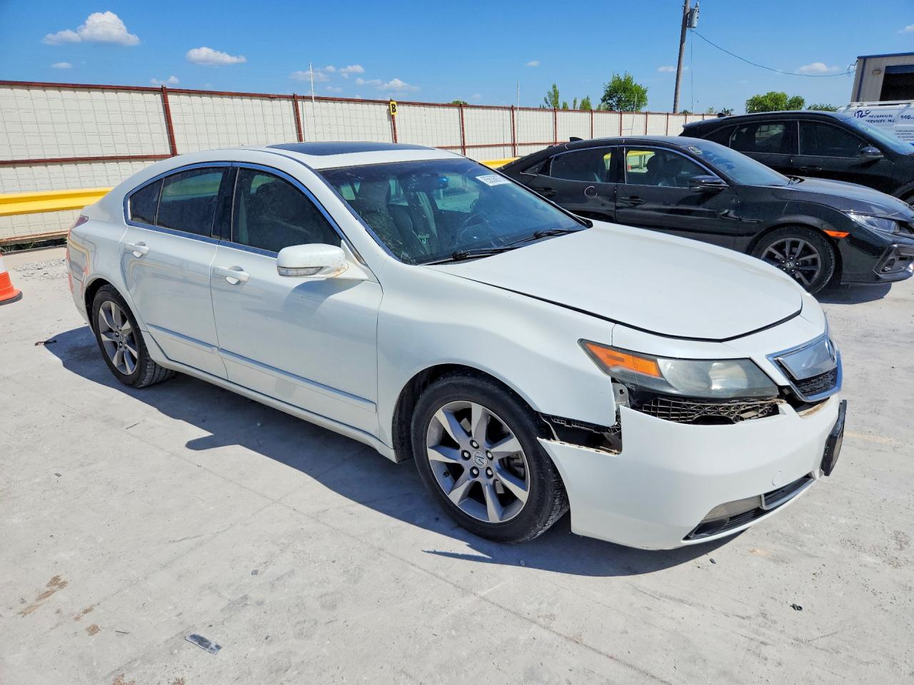 2012 Acura Tl White vin: 19UUA8F21CA016729