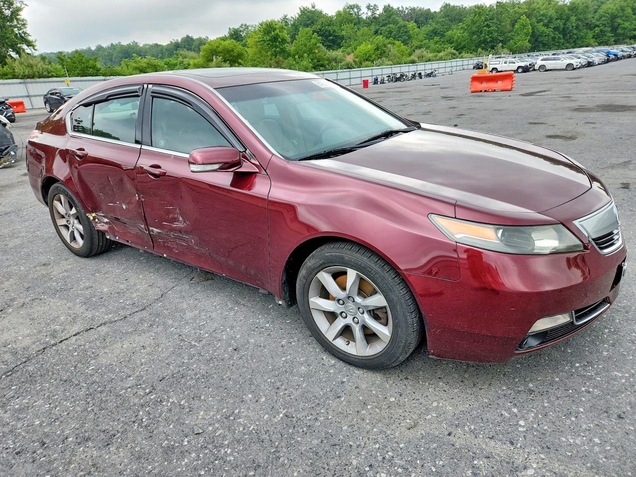 2012 Acura Tl Бордовый vin: 19UUA8F21CA034518