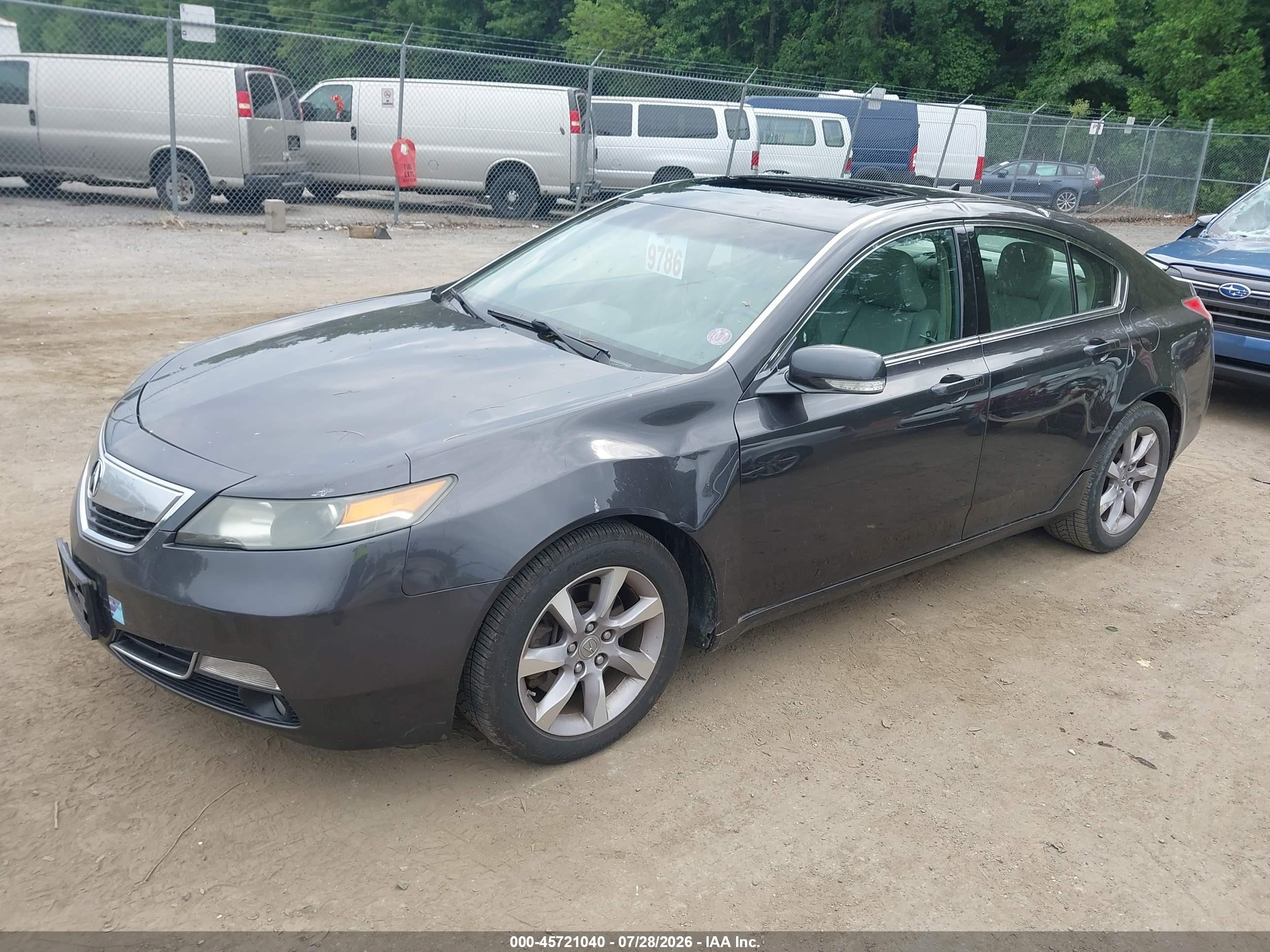 2013 Acura Tl 3.5 Black vin: 19UUA8F21DA007983