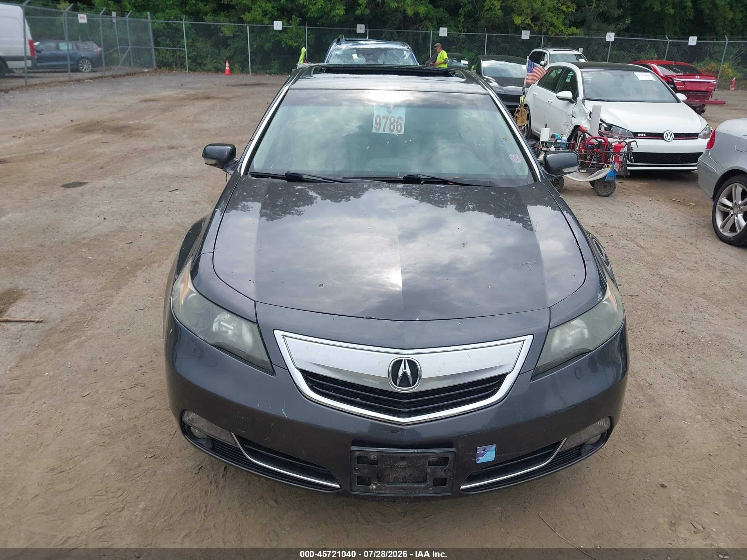 2013 Acura Tl 3.5 Black vin: 19UUA8F21DA007983