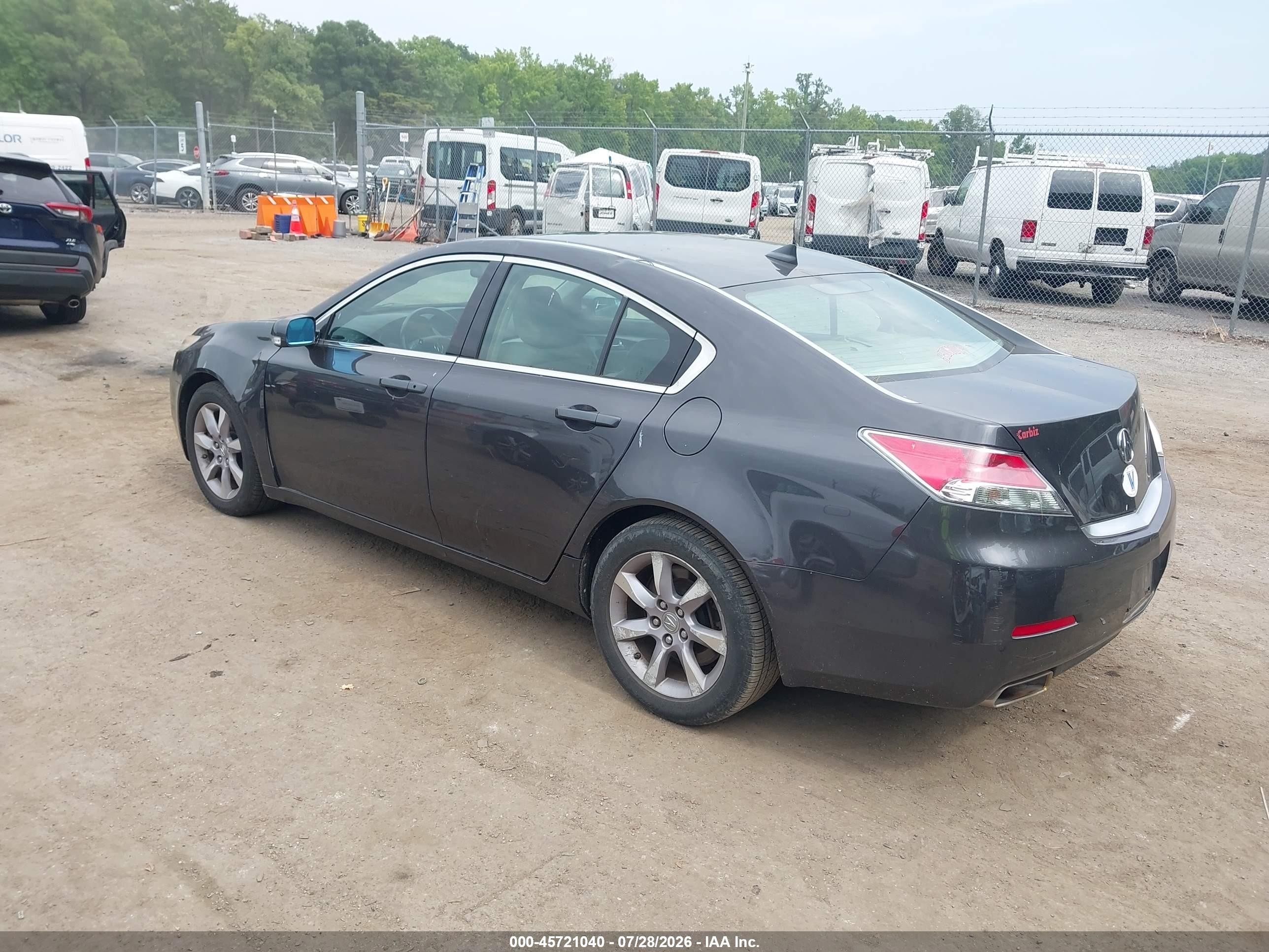 2013 Acura Tl 3.5 Black vin: 19UUA8F21DA007983