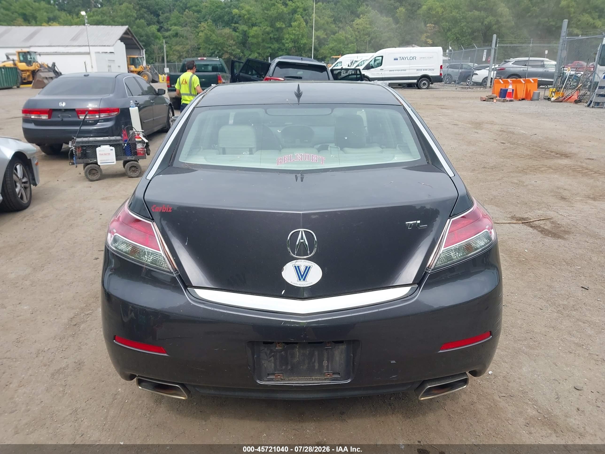 2013 Acura Tl 3.5 Black vin: 19UUA8F21DA007983