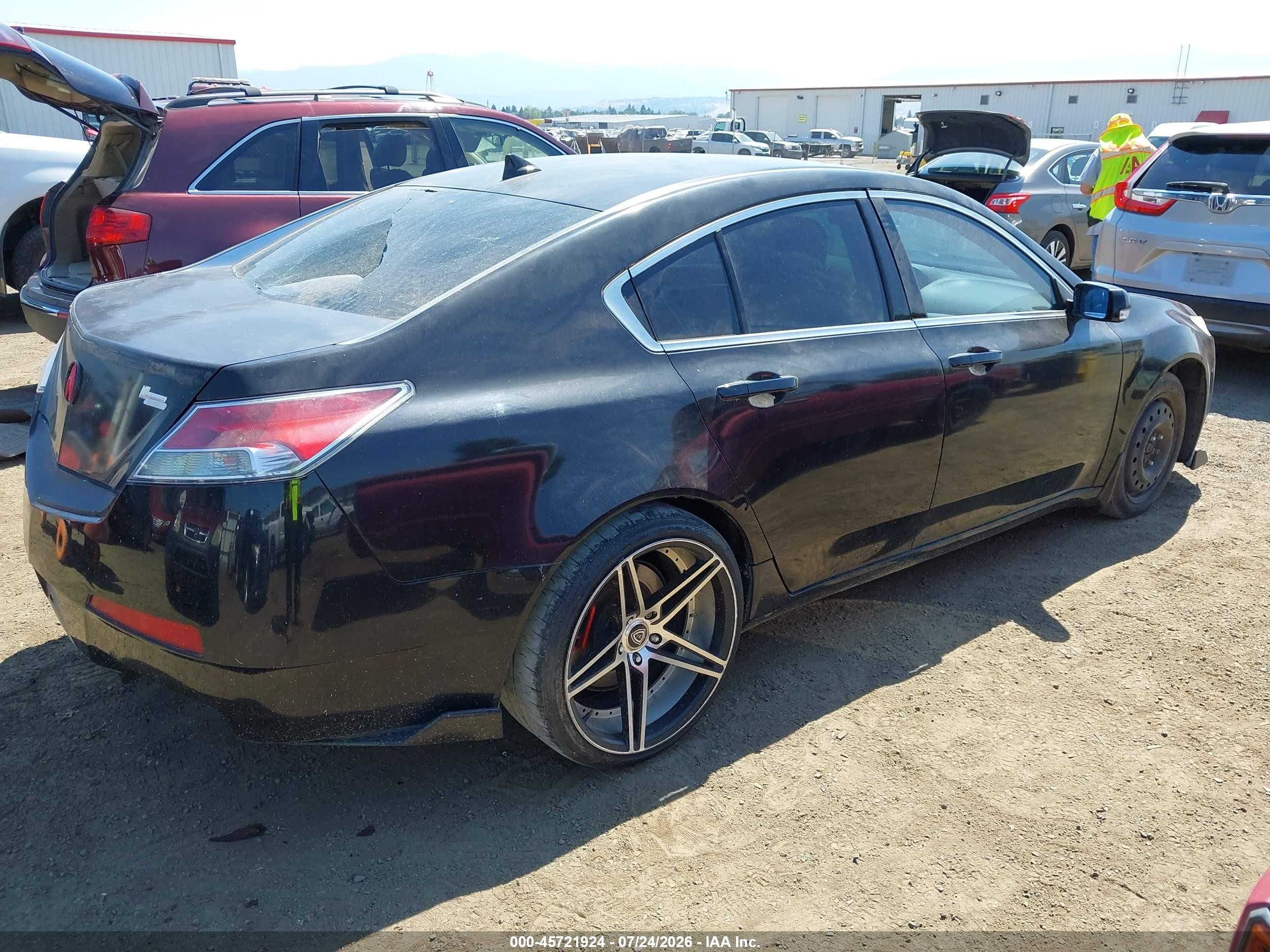 2010 Acura Tl 3.5 Black vin: 19UUA8F22AA800463