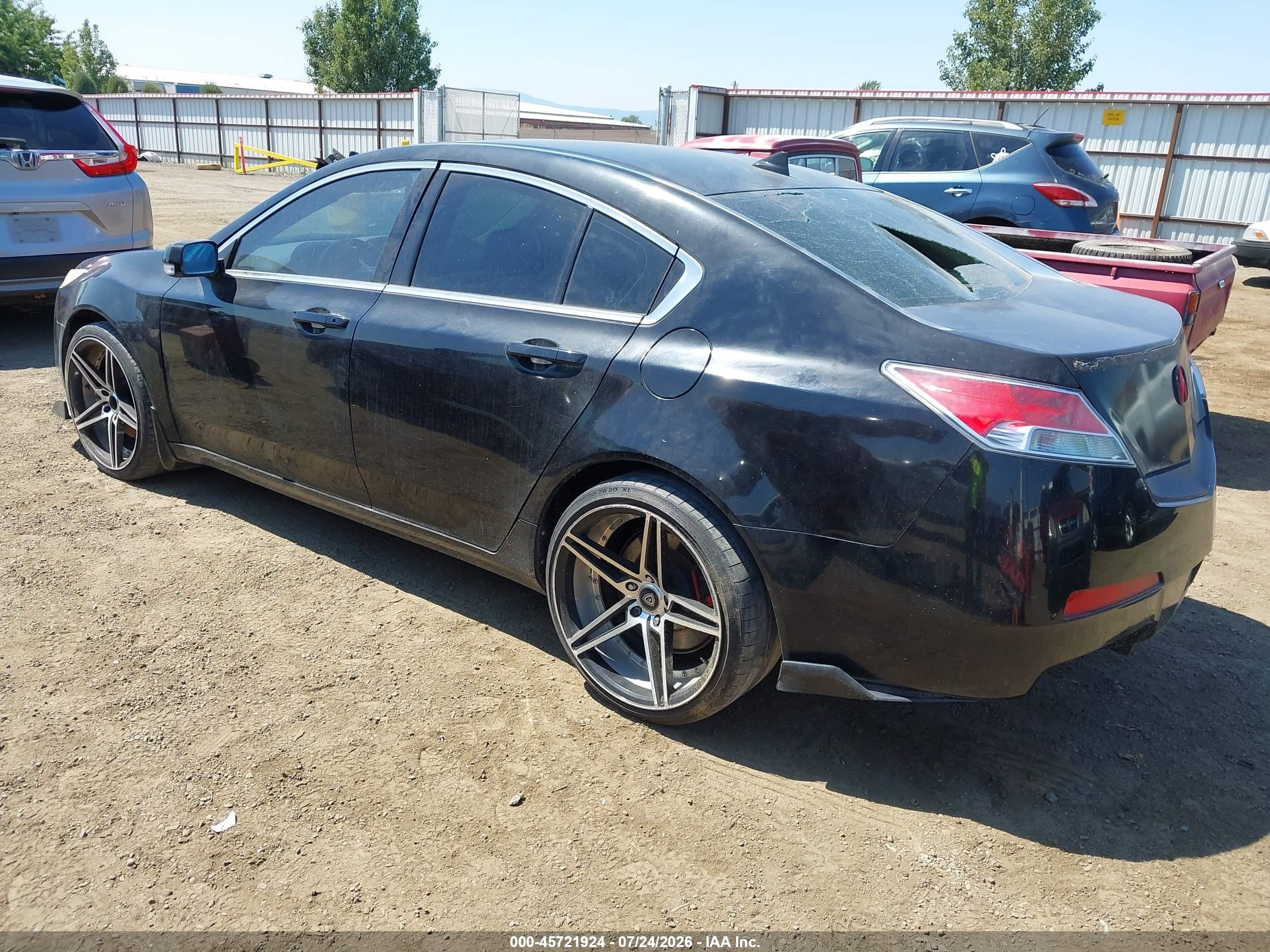 2010 Acura Tl 3.5 Black vin: 19UUA8F22AA800463