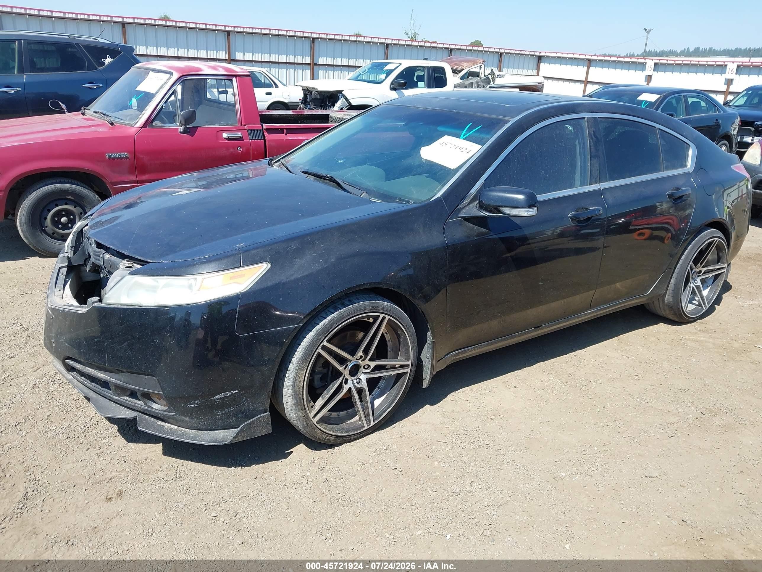 2010 Acura Tl 3.5 Black vin: 19UUA8F22AA800463