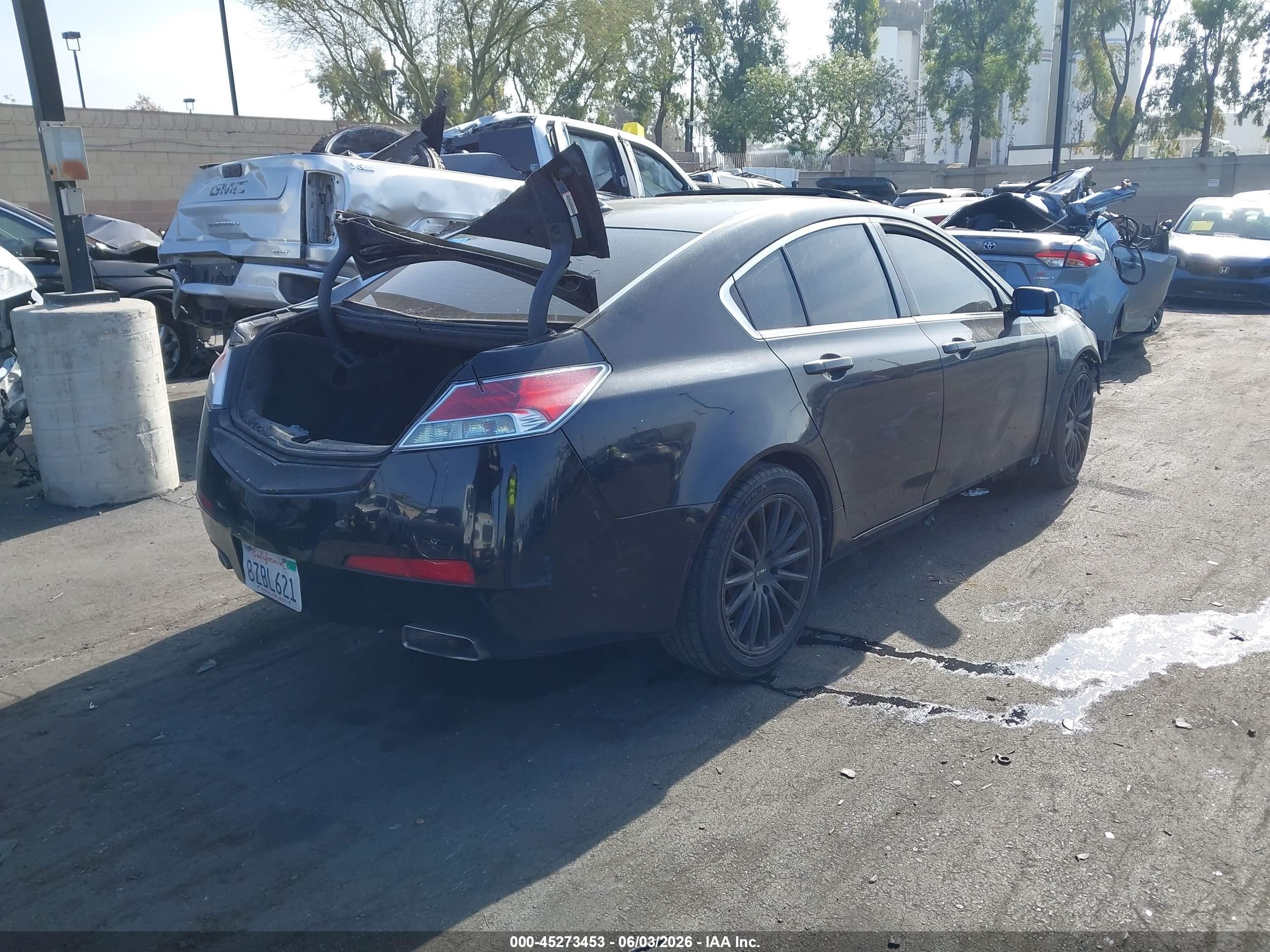 2011 Acura Tl 3.5 Black vin: 19UUA8F22BA008508